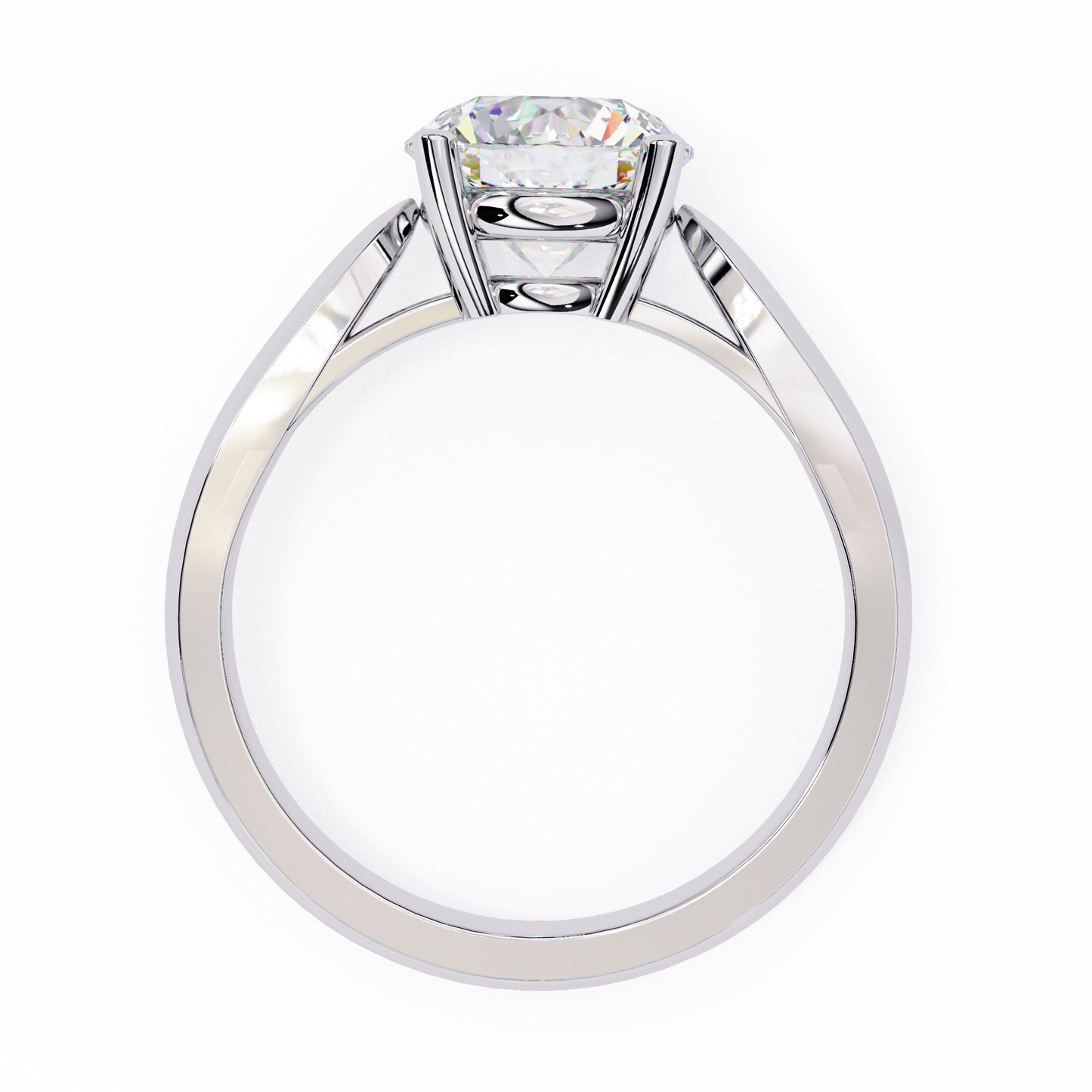 nova lab grown diamond embrace solitaire ring