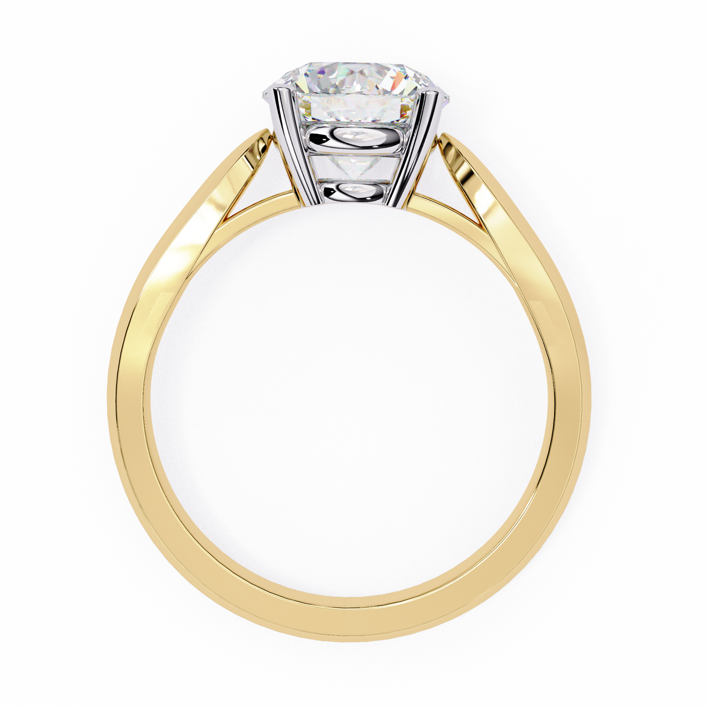 nova lab grown diamond embrace solitaire ring