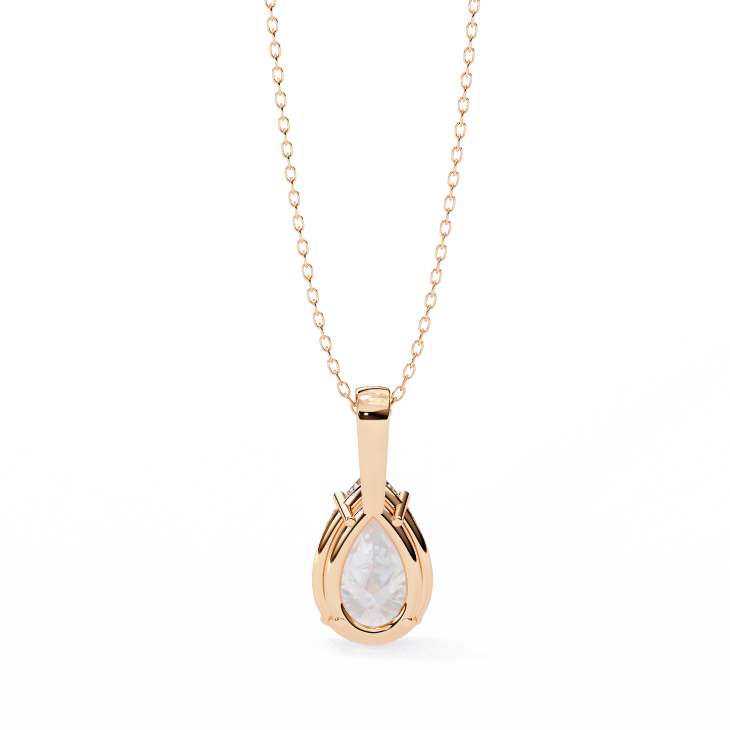 seraphina oval lab-grown diamond pendant