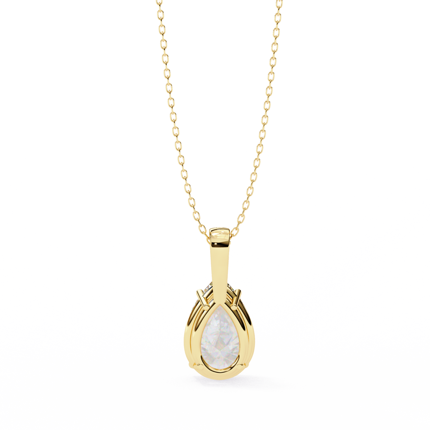 seraphina oval lab-grown diamond pendant
