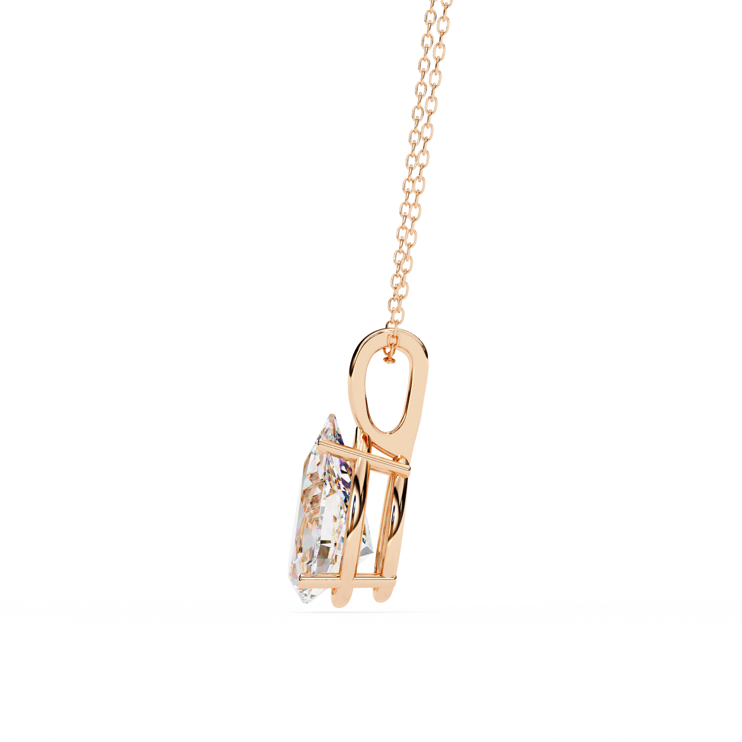 seraphina oval lab-grown diamond pendant