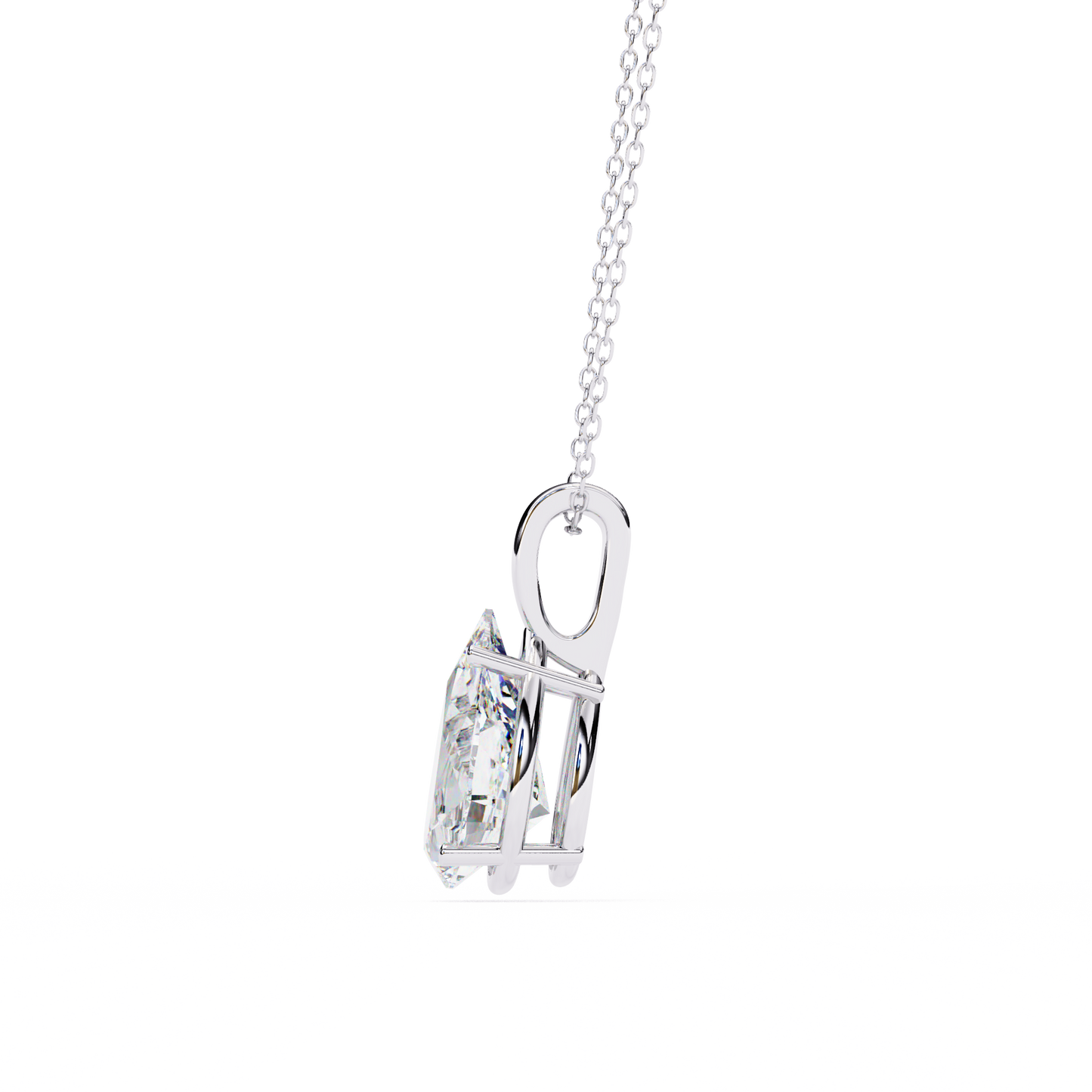 seraphina oval lab-grown diamond pendant