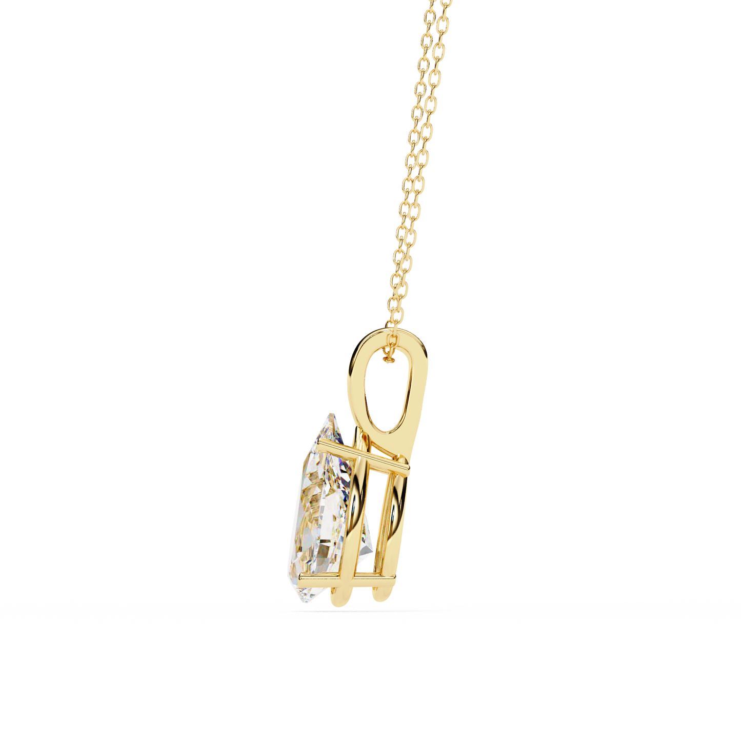 seraphina oval lab-grown diamond pendant