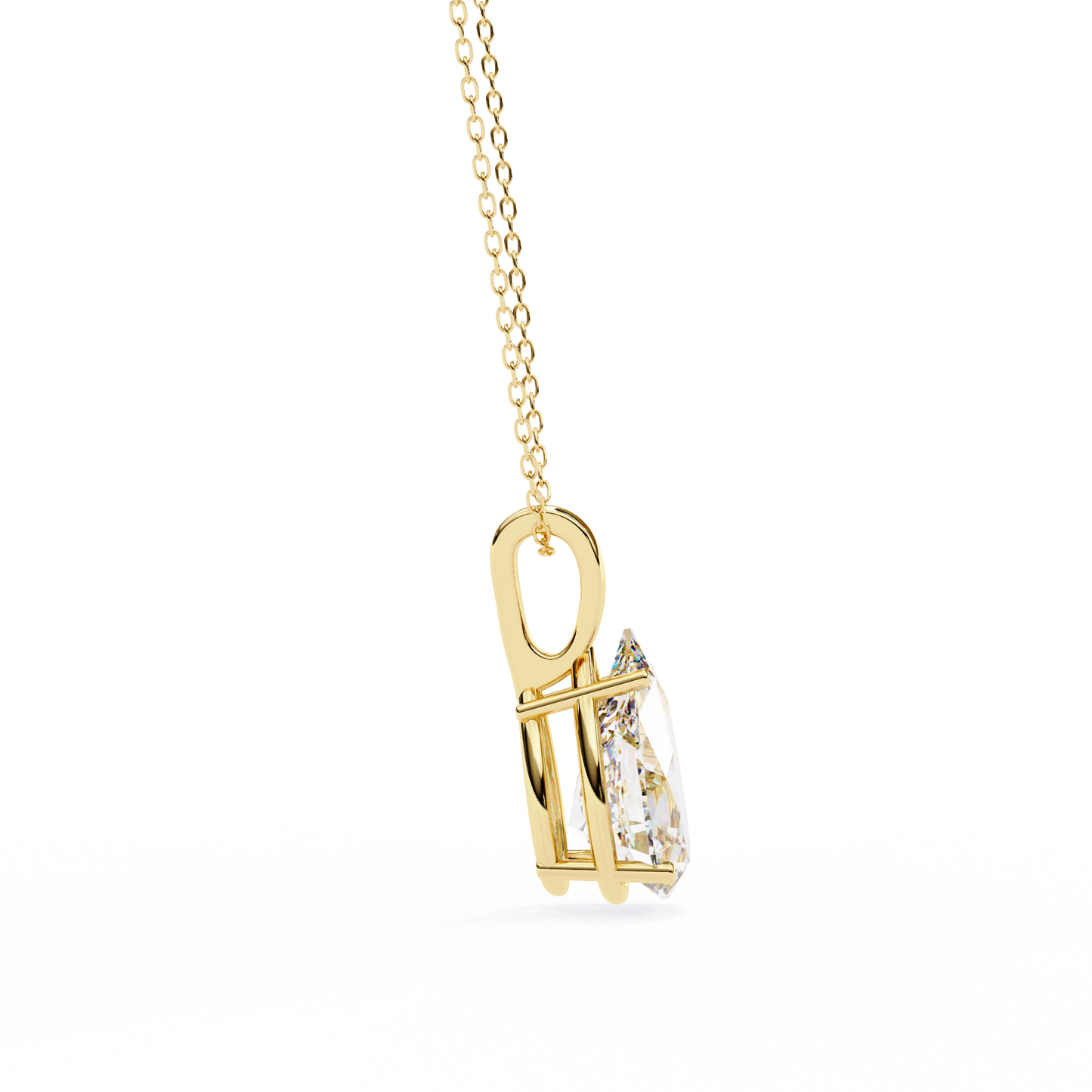 seraphina oval lab-grown diamond pendant
