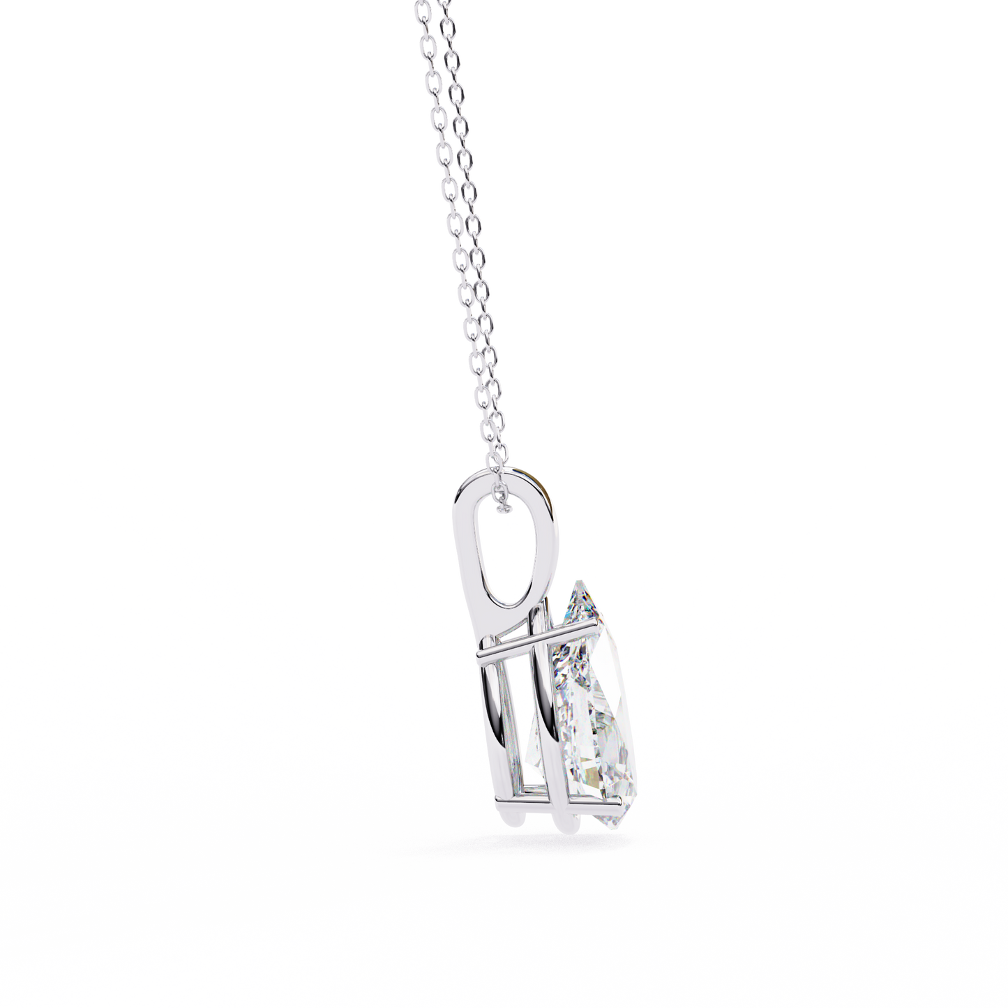 seraphina oval lab-grown diamond pendant