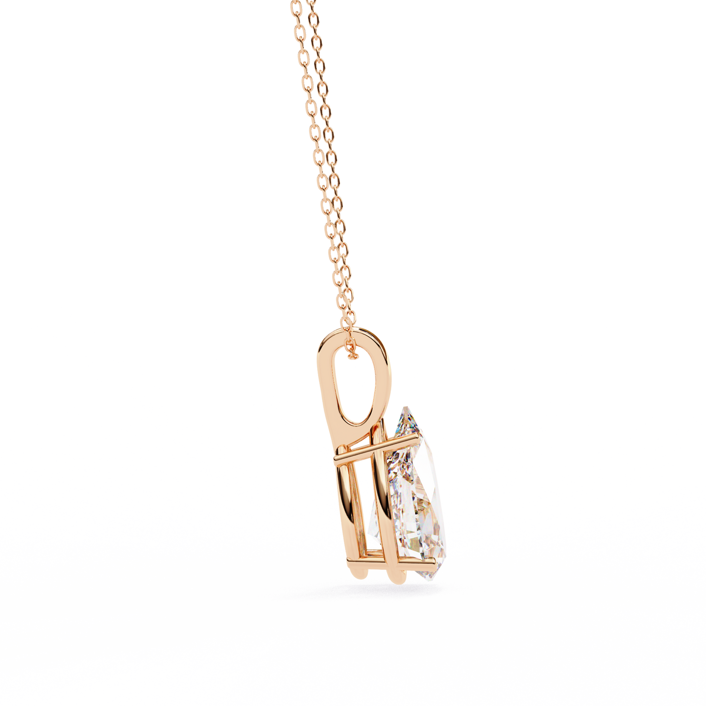 seraphina oval lab-grown diamond pendant