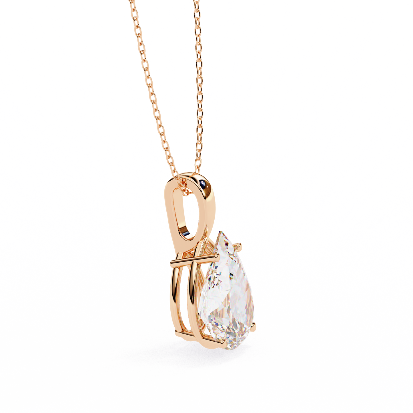 seraphina oval lab-grown diamond pendant