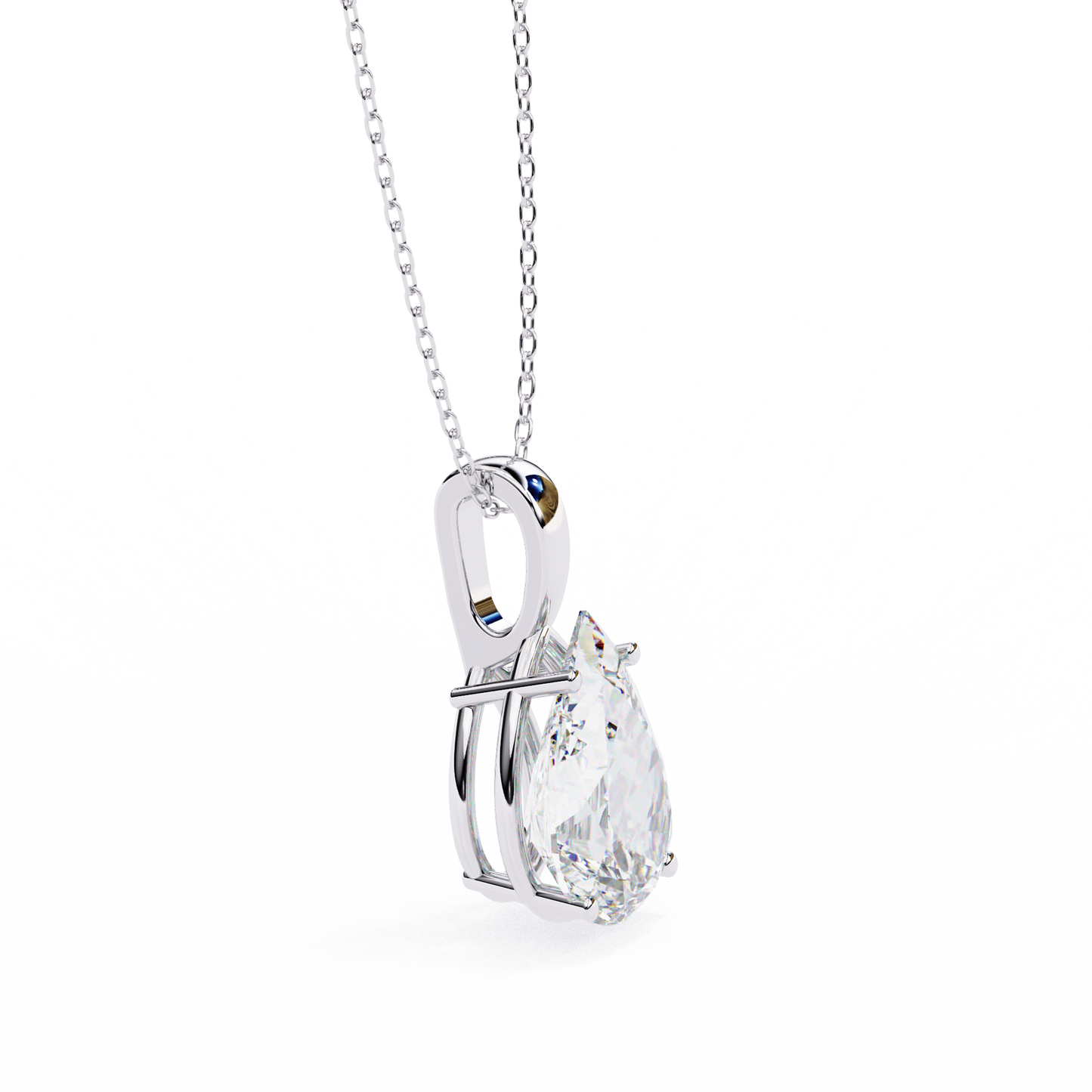 seraphina oval lab-grown diamond pendant