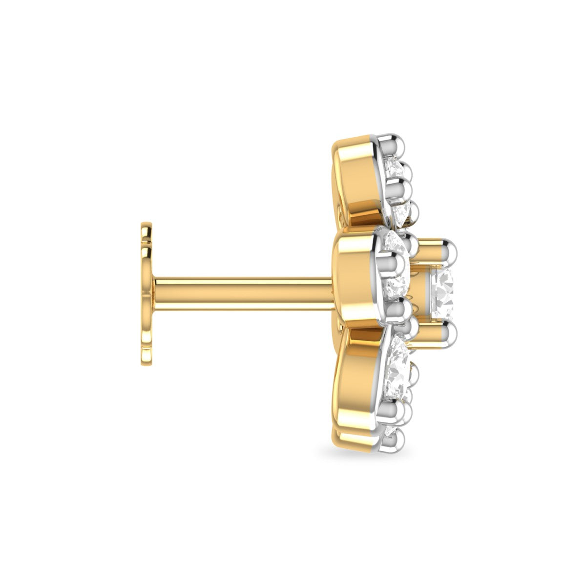 the gair diamond nosepin