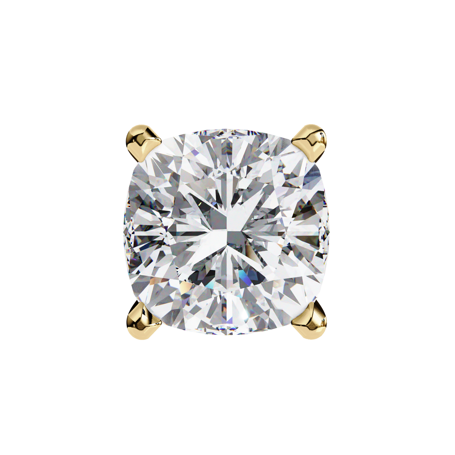 cushion glow lab grown diamond studs