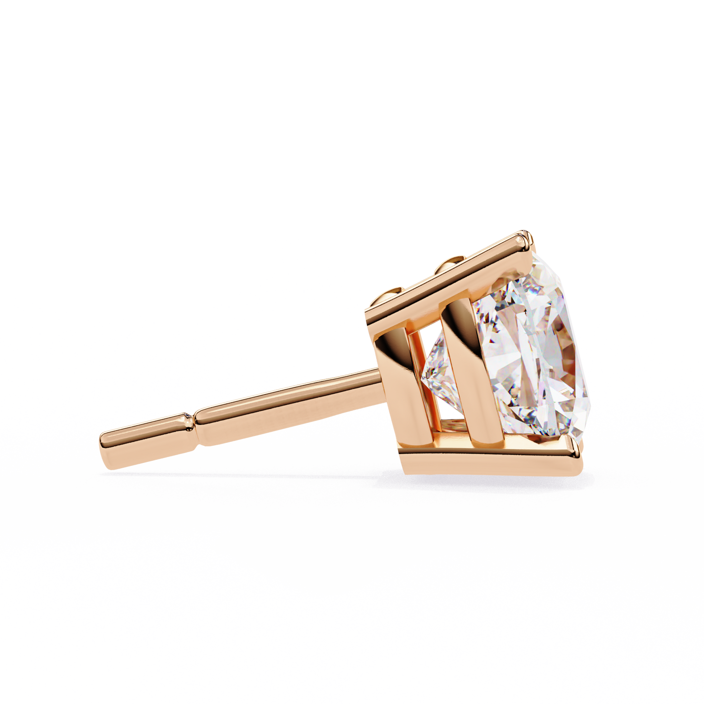 cushion glow lab grown diamond studs