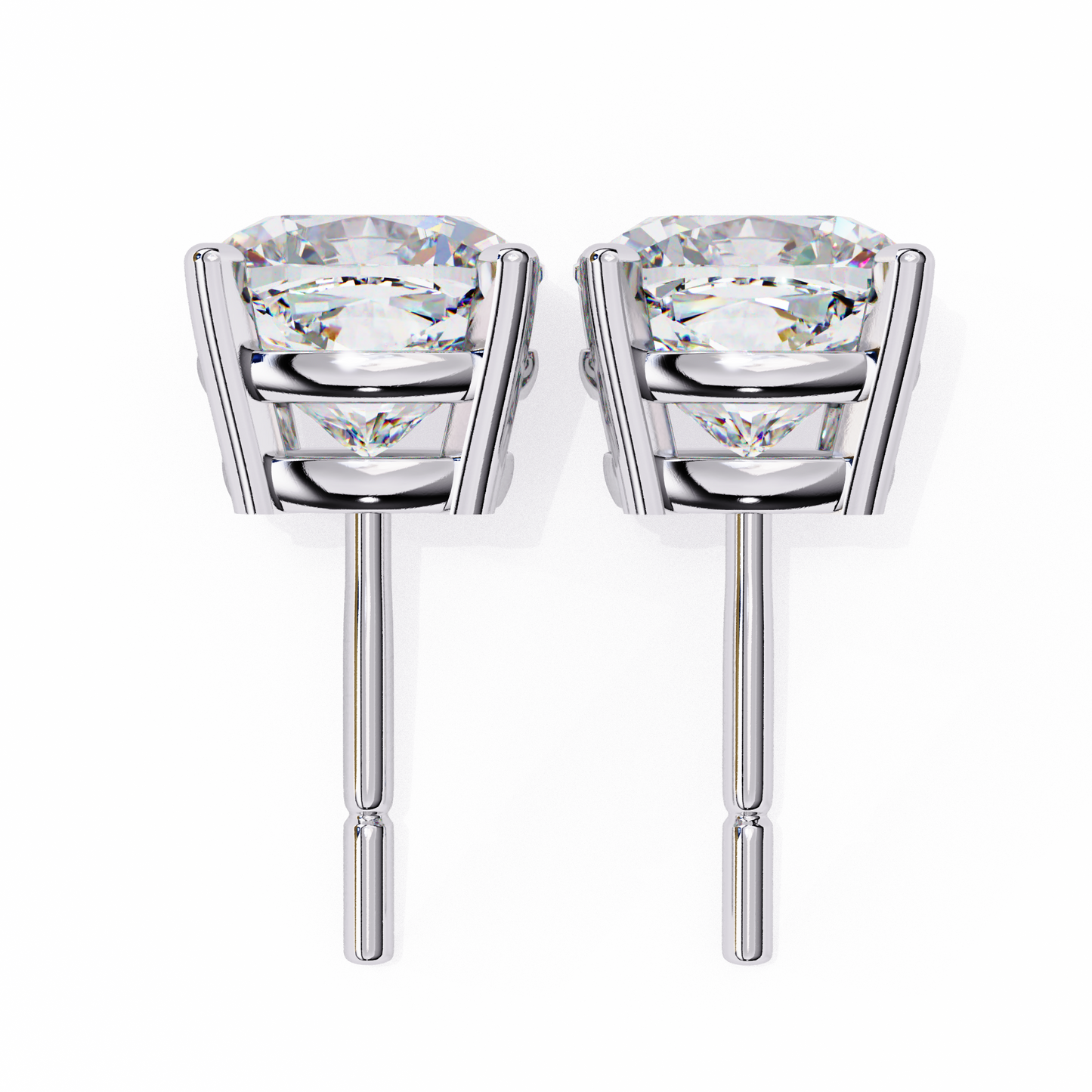 cushion glow lab grown diamond studs