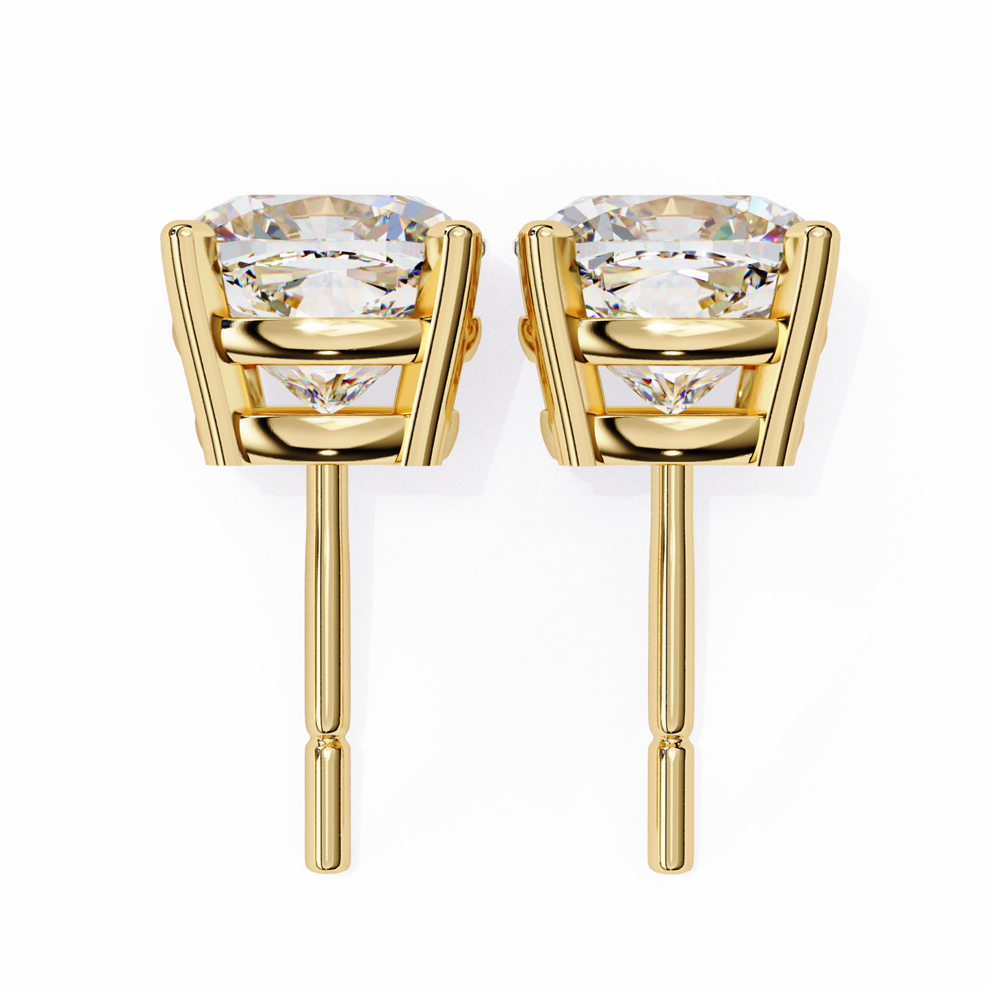 cushion glow lab grown diamond studs