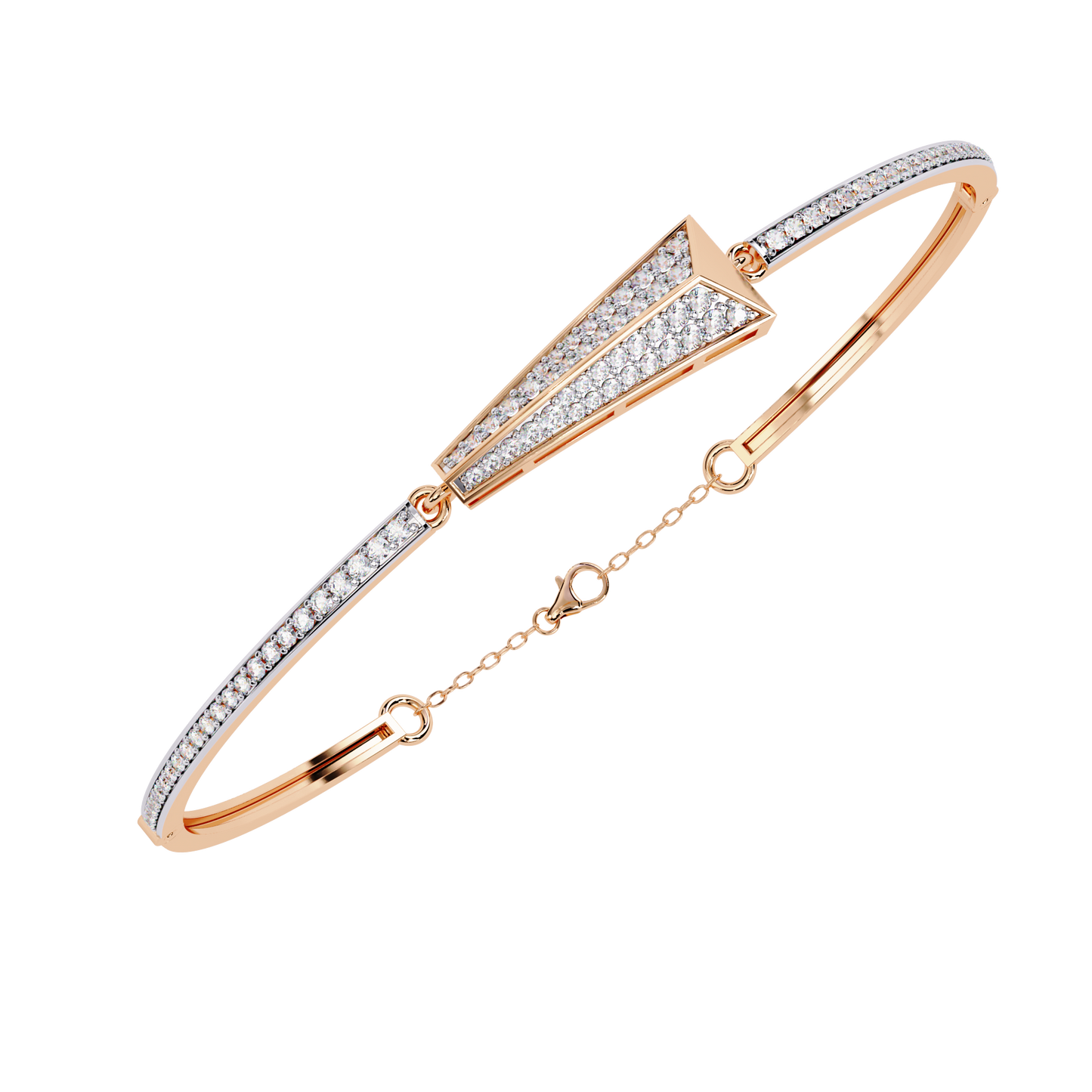 arrow radiance lab grown diamond bracelet