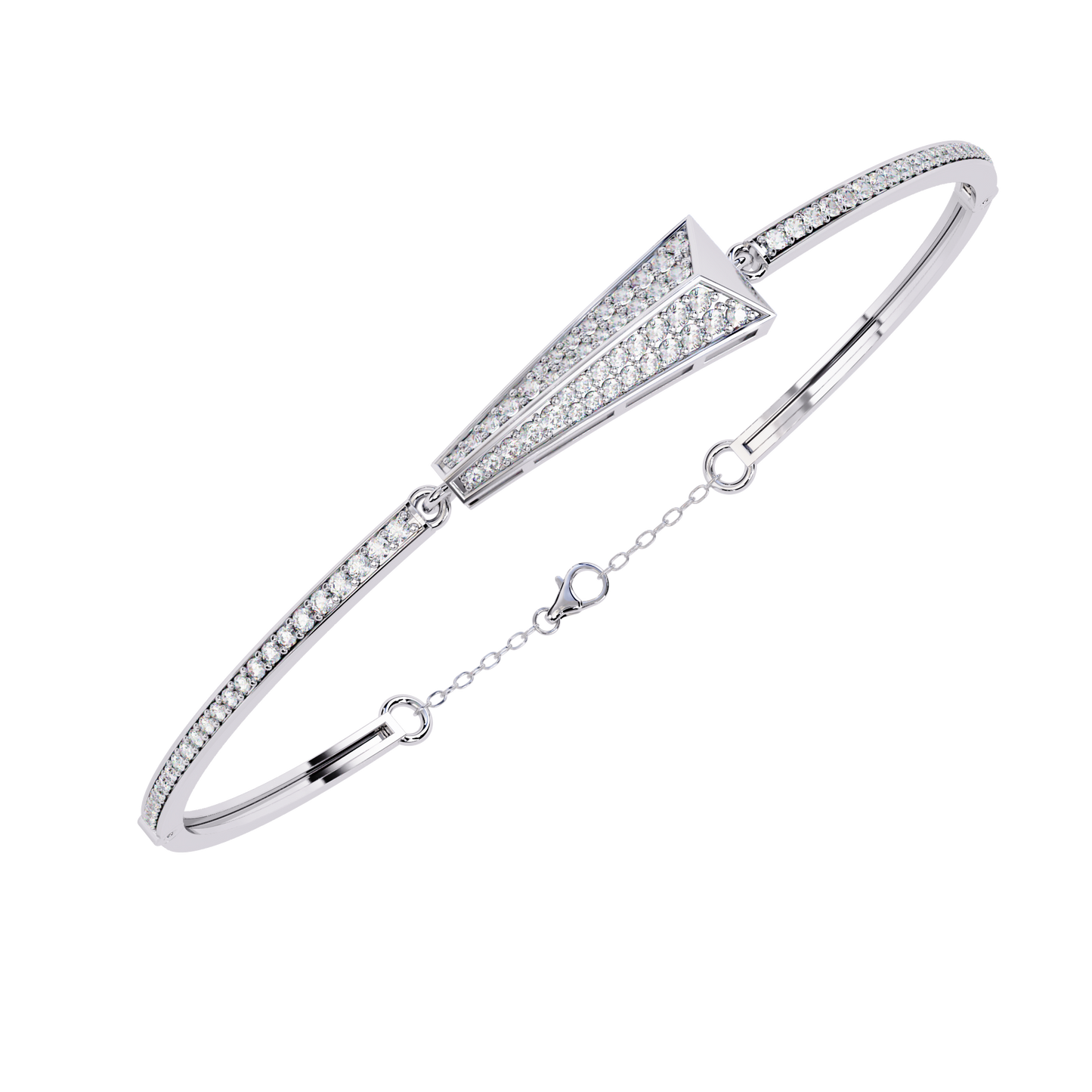 arrow radiance lab grown diamond bracelet