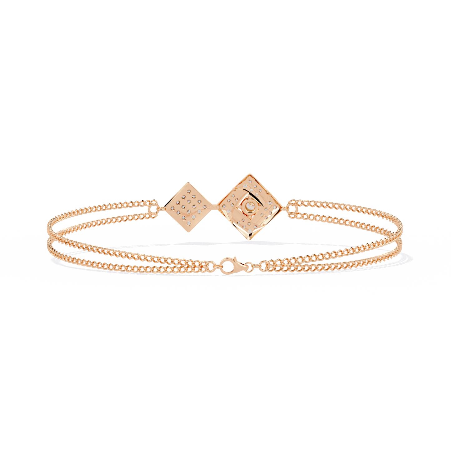 geometra dual motif lab grown diamond bangle