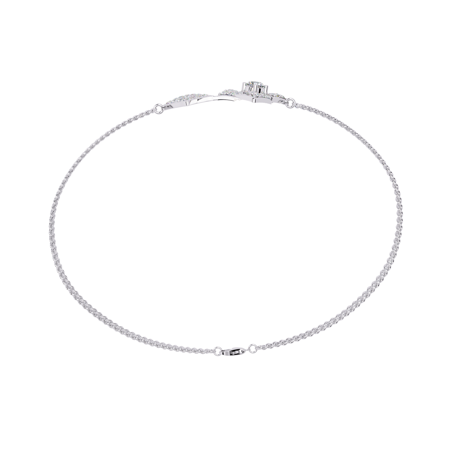geometra dual motif lab grown diamond bangle