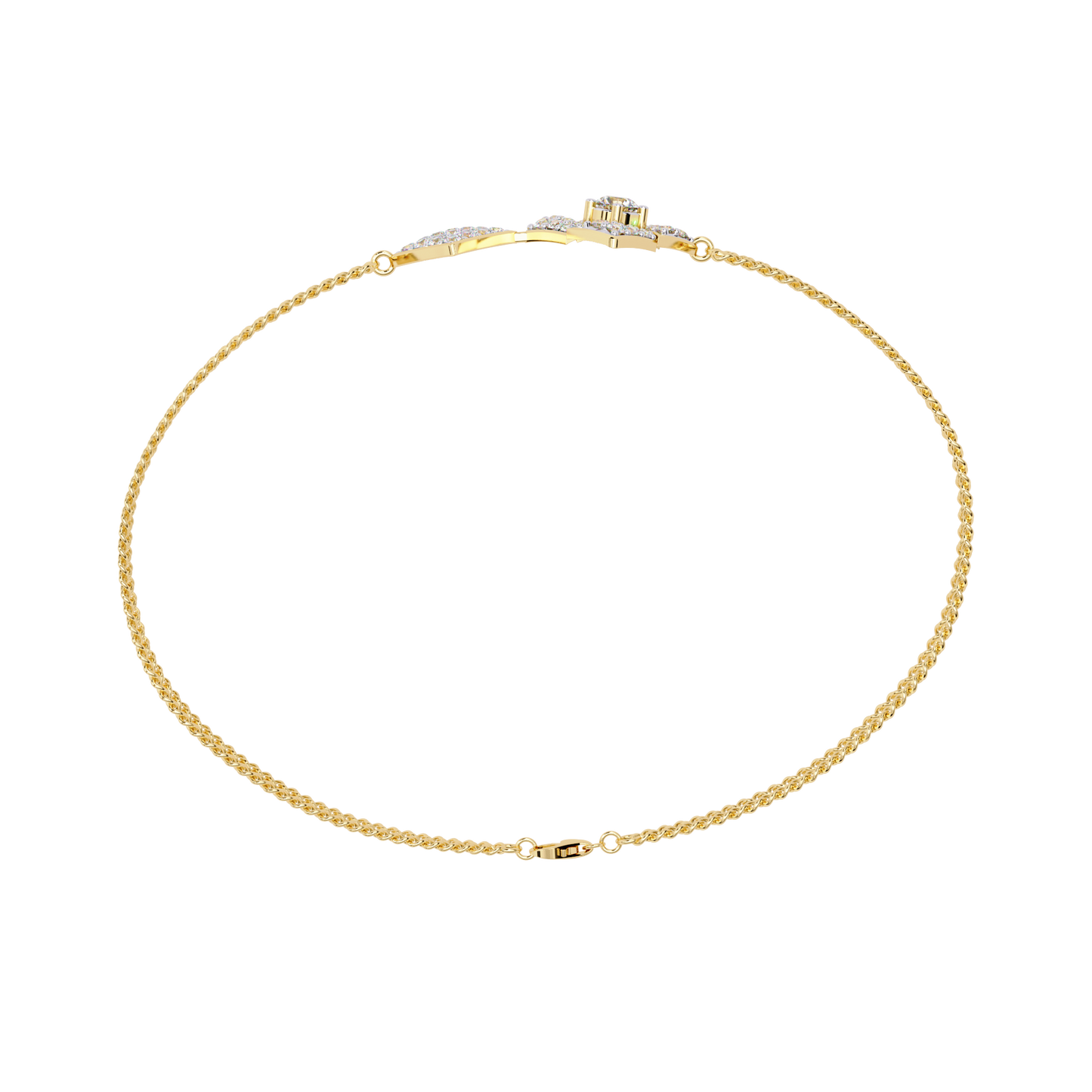 geometra dual motif lab grown diamond bangle