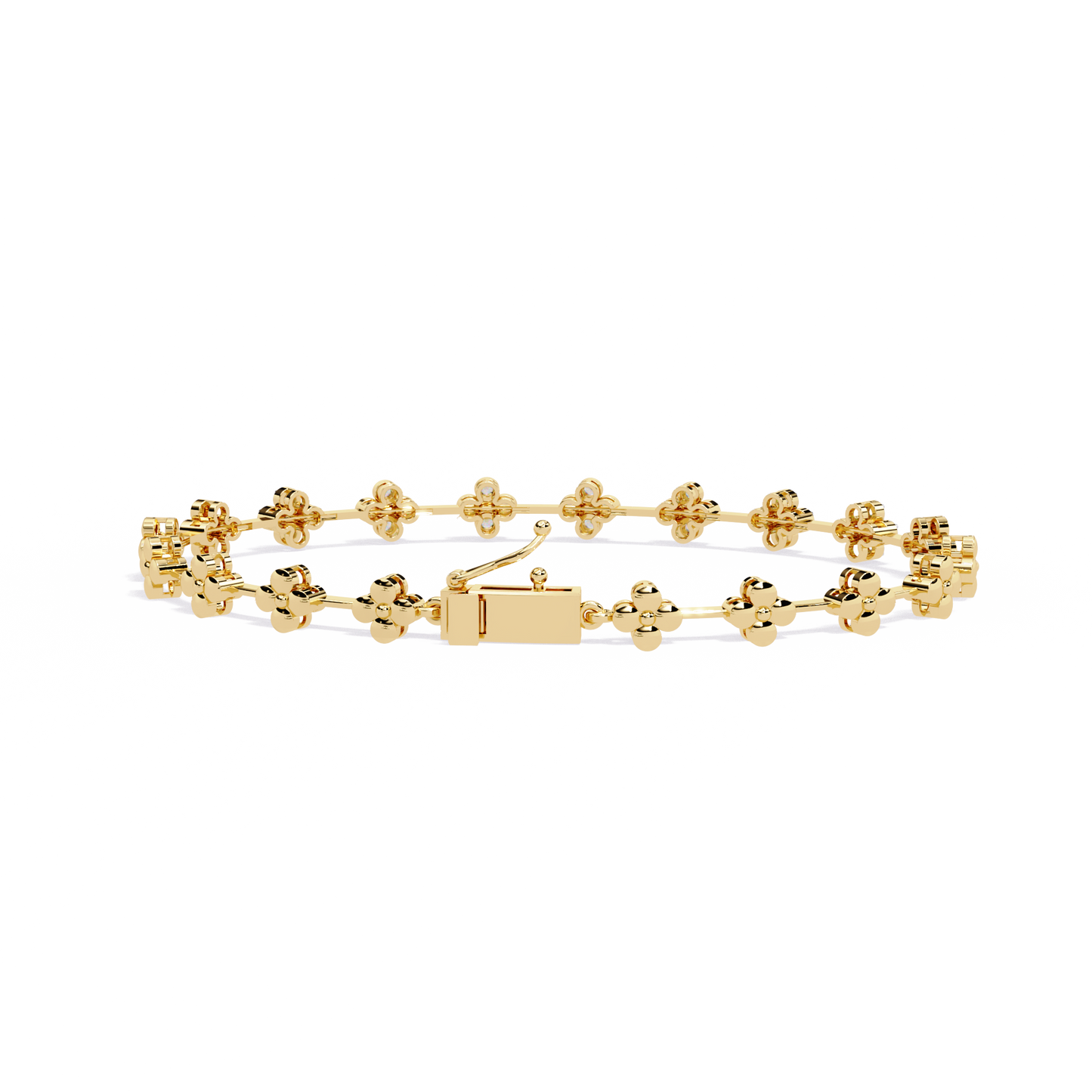bloom cluster lab grown diamond line bracelet