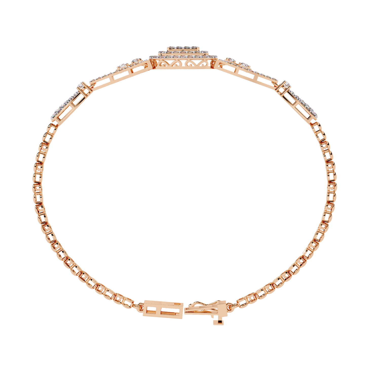 empress cushion halo lab grown diamond bangle