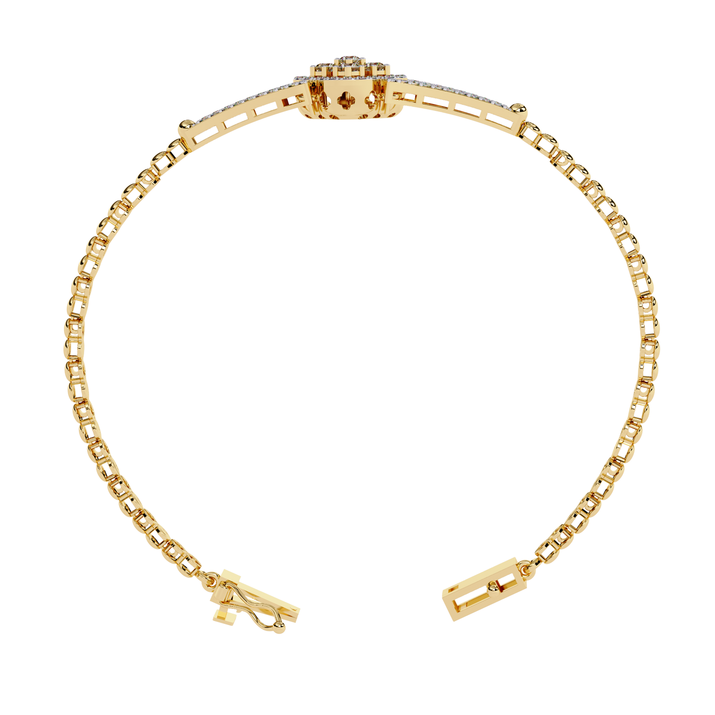 regal blossom lab grown diamond bangle