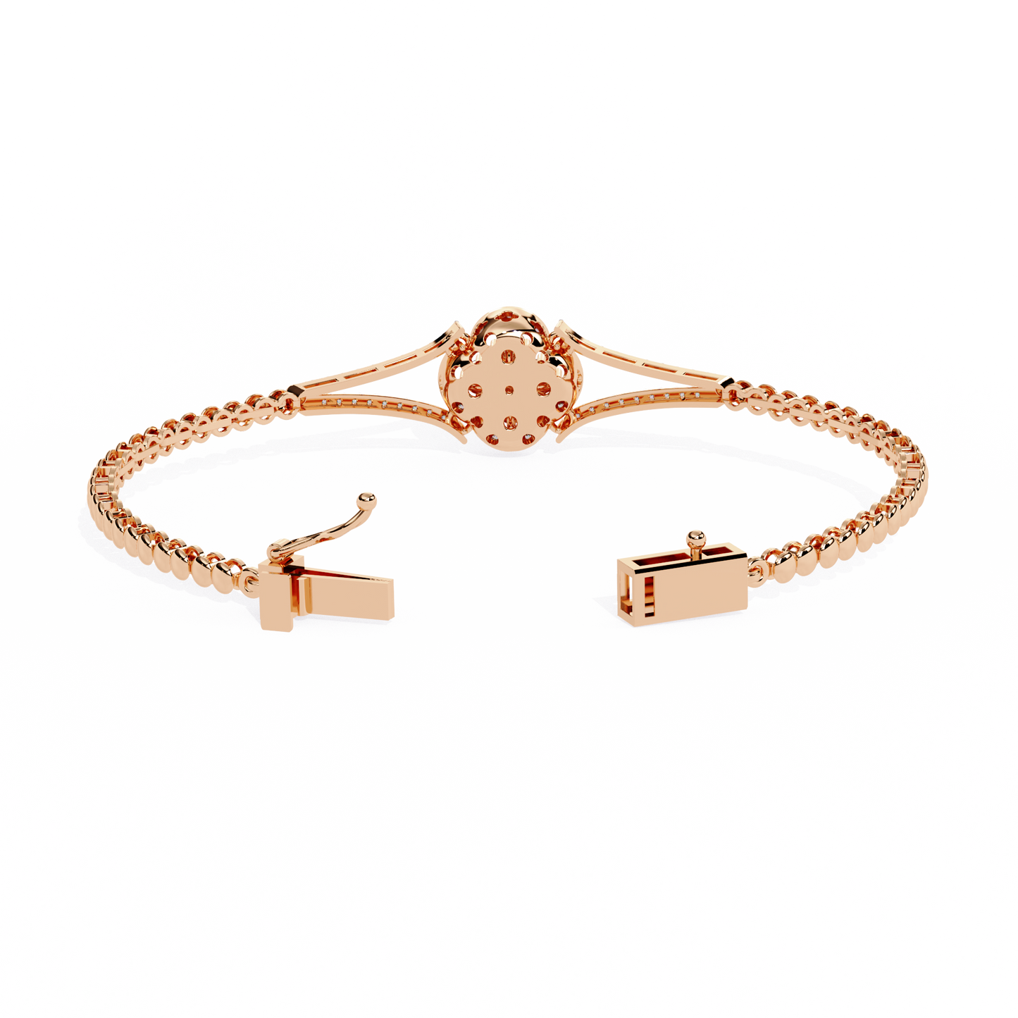 regal blossom lab grown diamond bangle