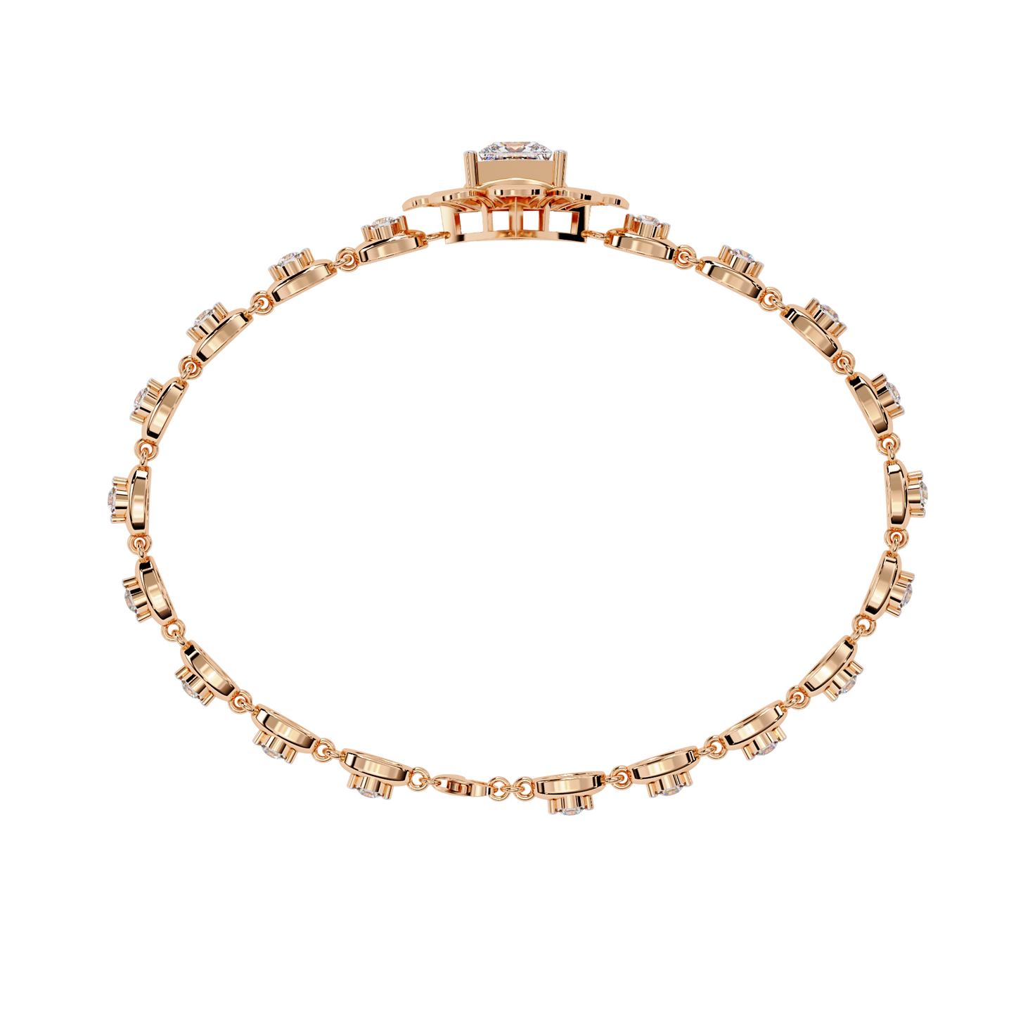 fleur royale lab grown diamond bracelet