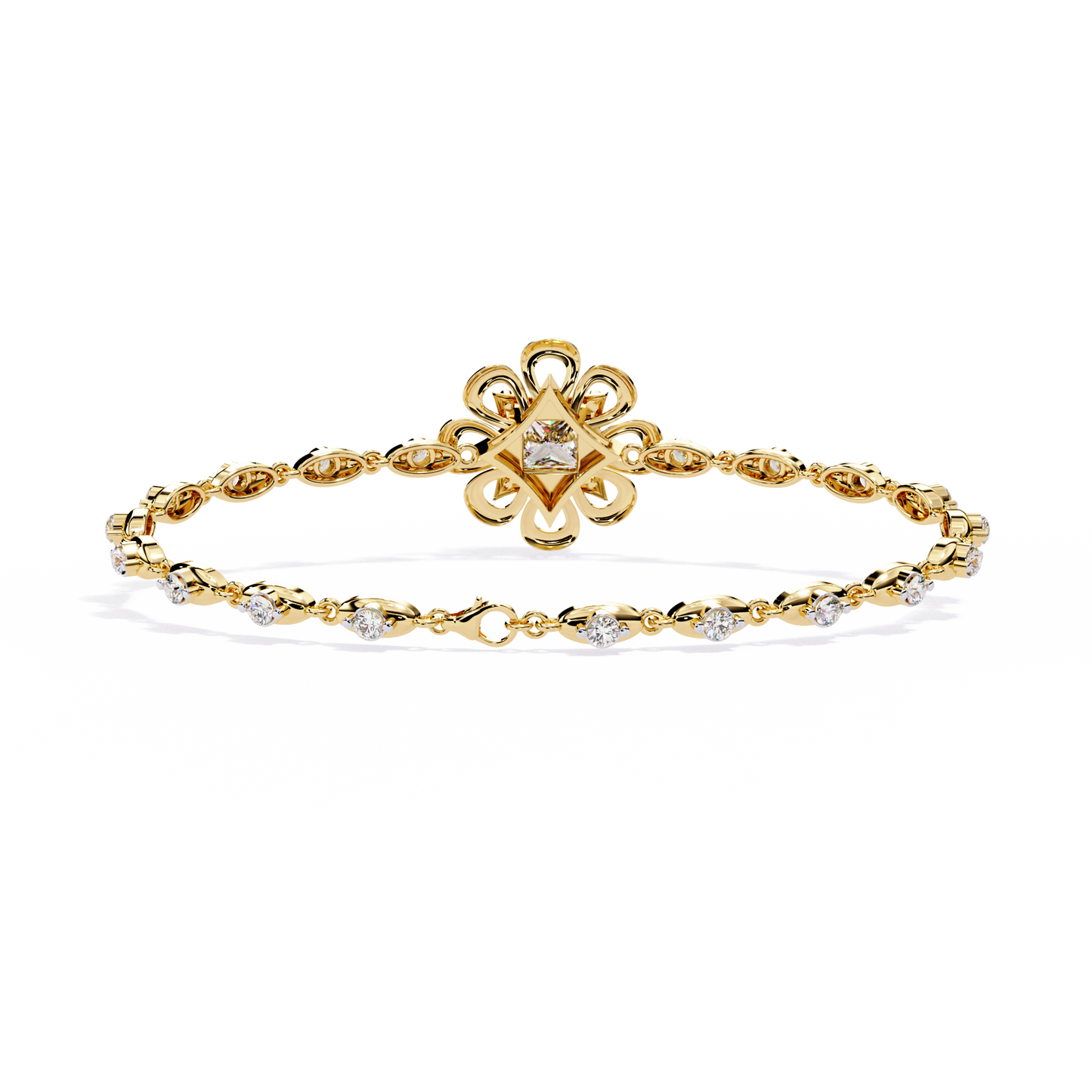 fleur royale lab grown diamond bracelet