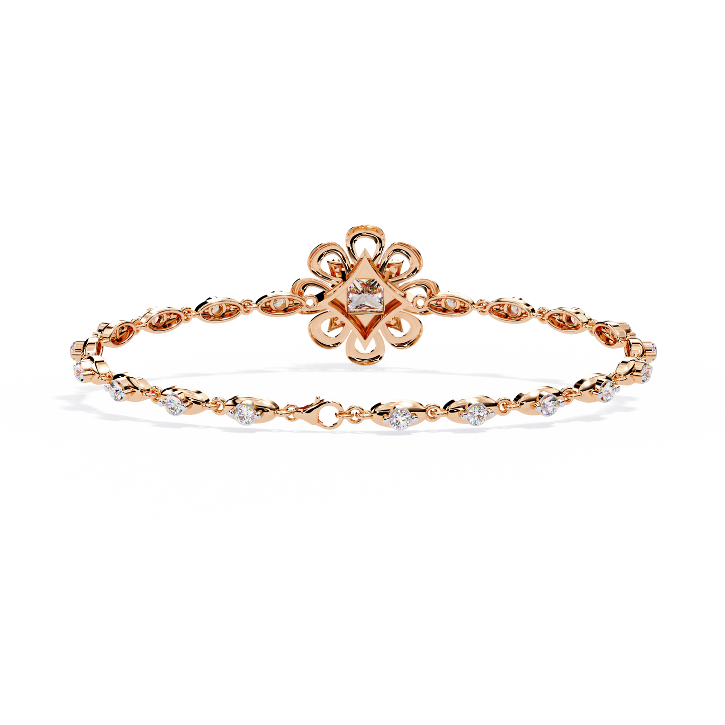 fleur royale lab grown diamond bracelet