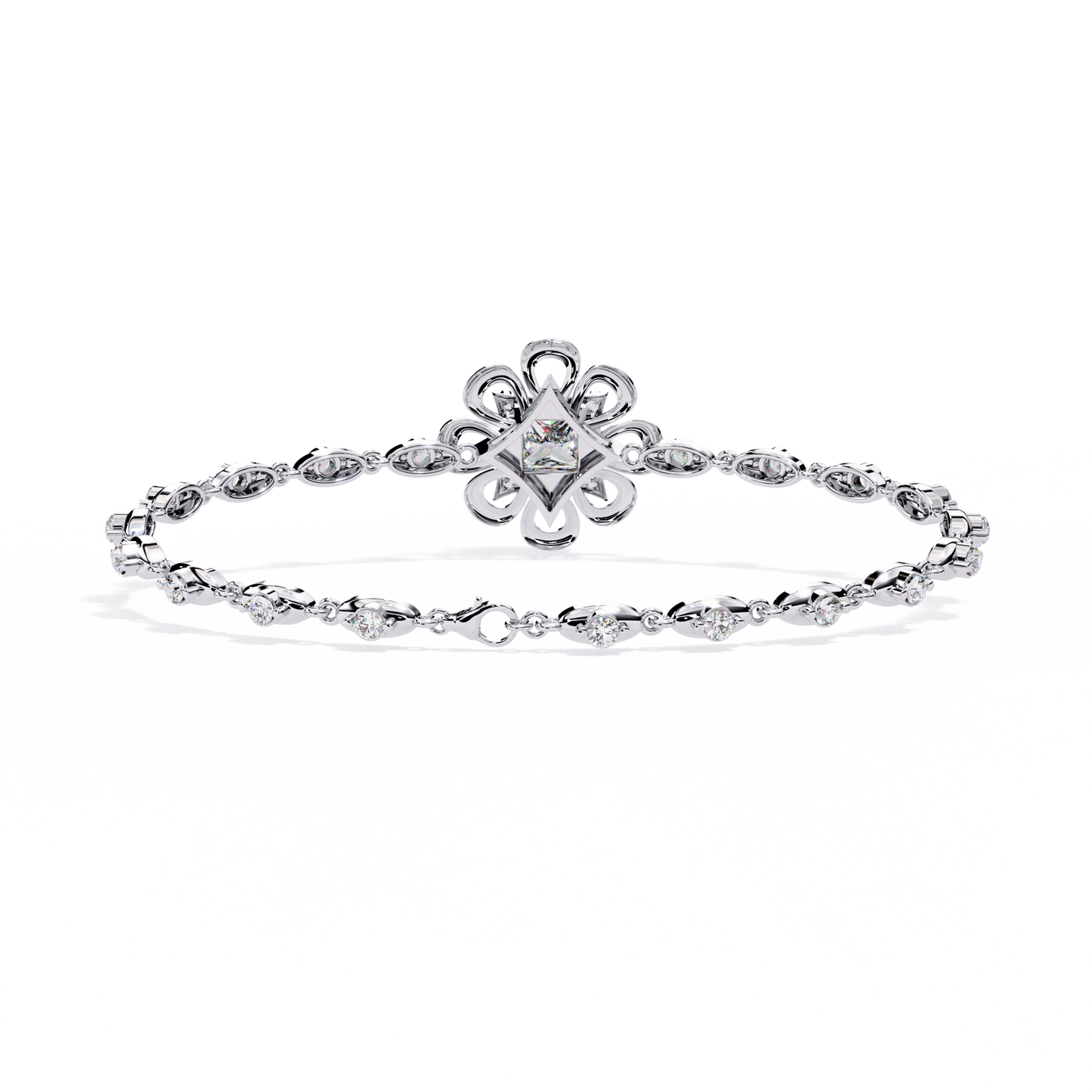 fleur royale lab grown diamond bracelet