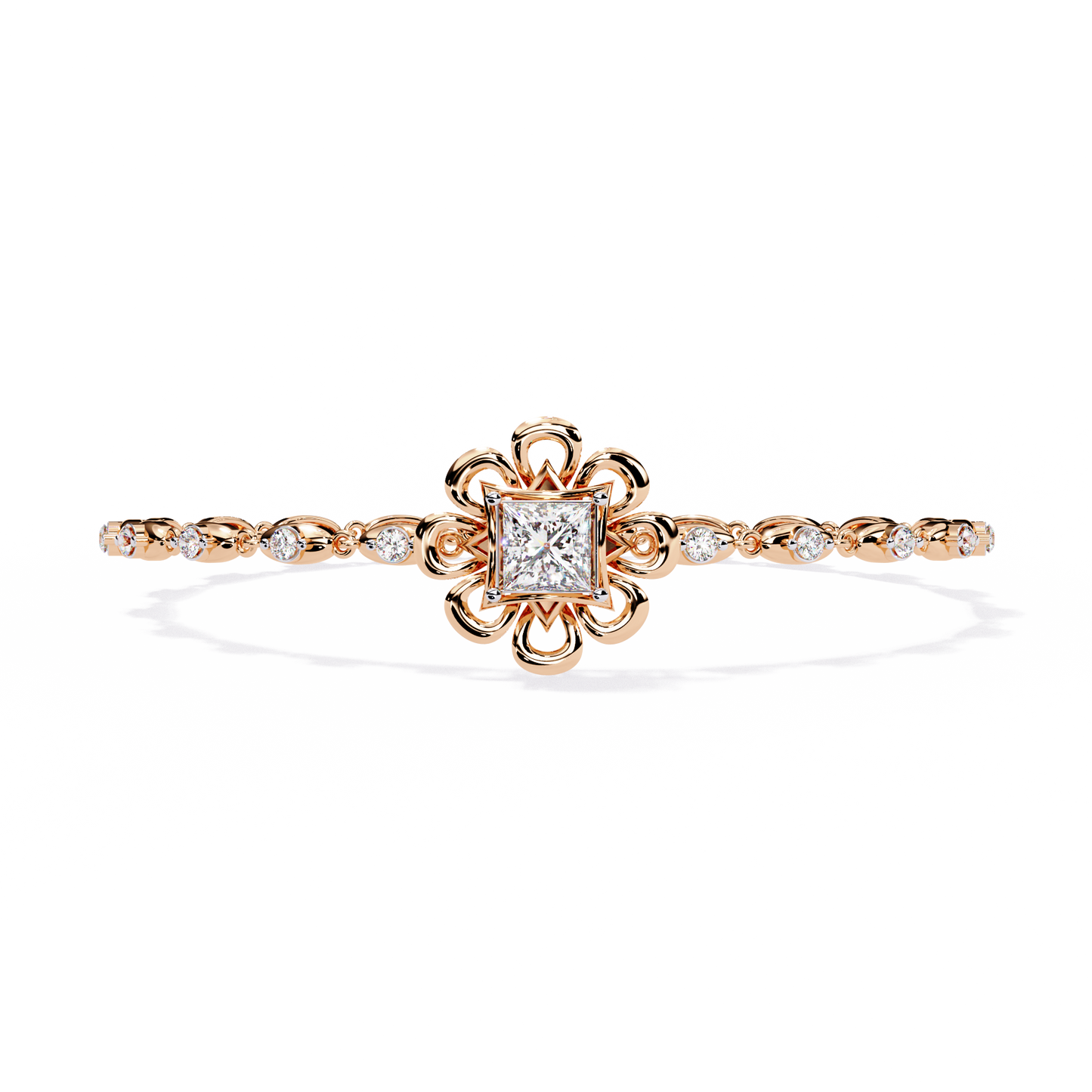 fleur royale lab grown diamond bracelet