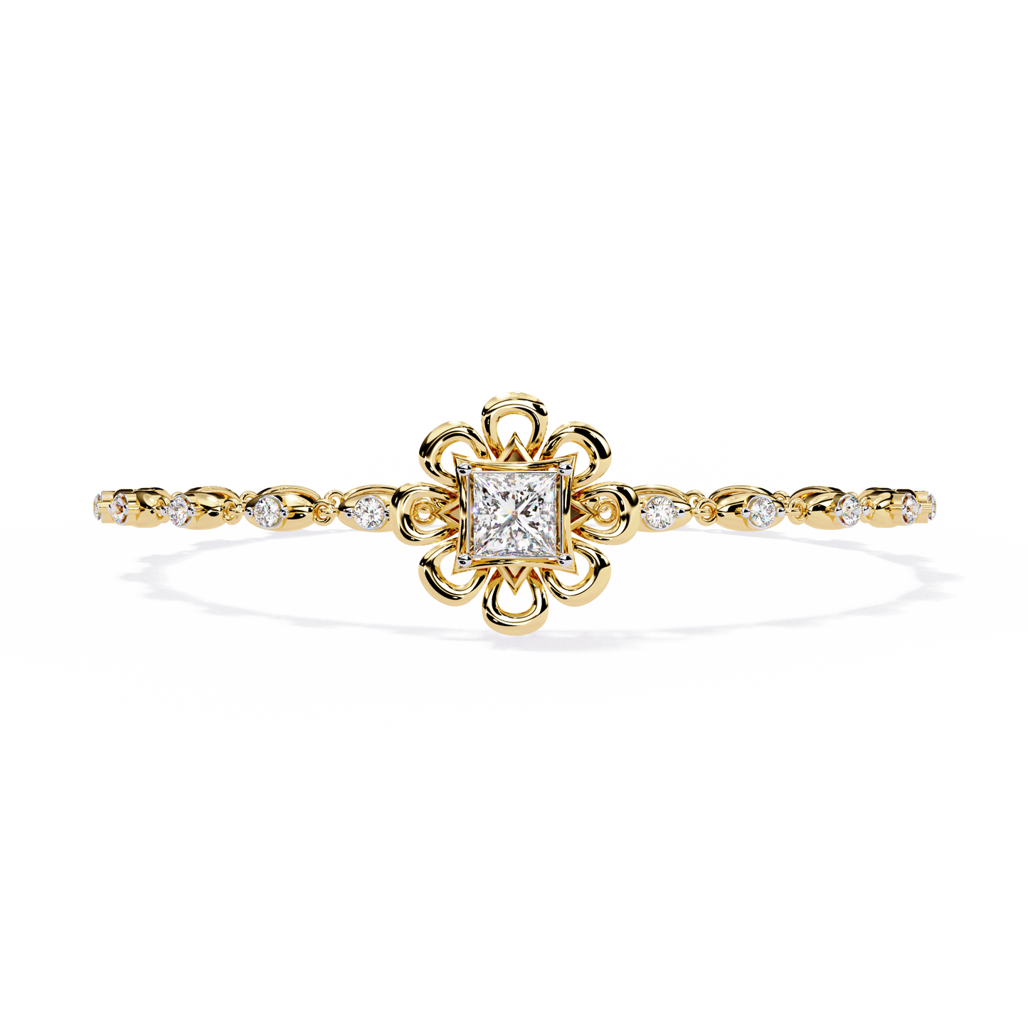 fleur royale lab grown diamond bracelet