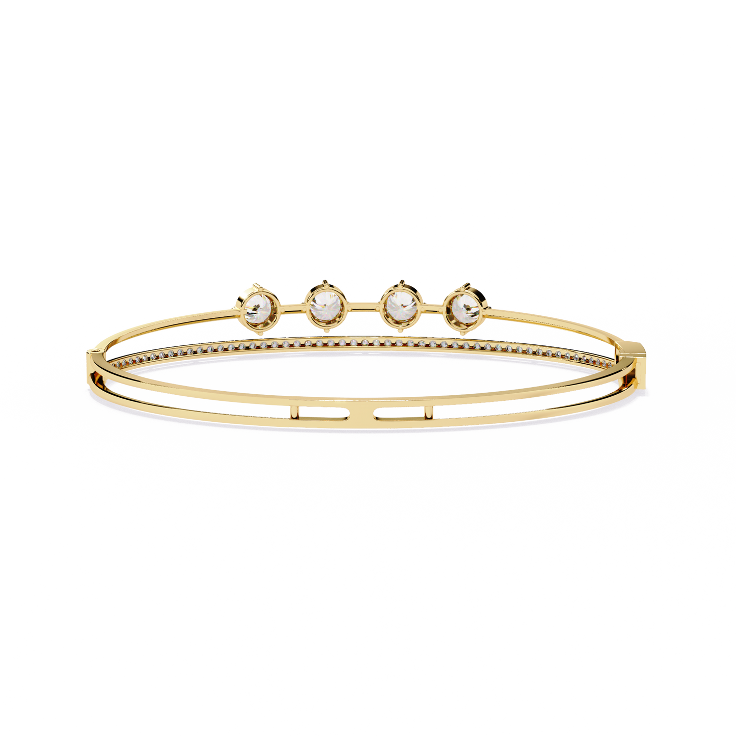 orbit five-stone lab grown diamond bracelet