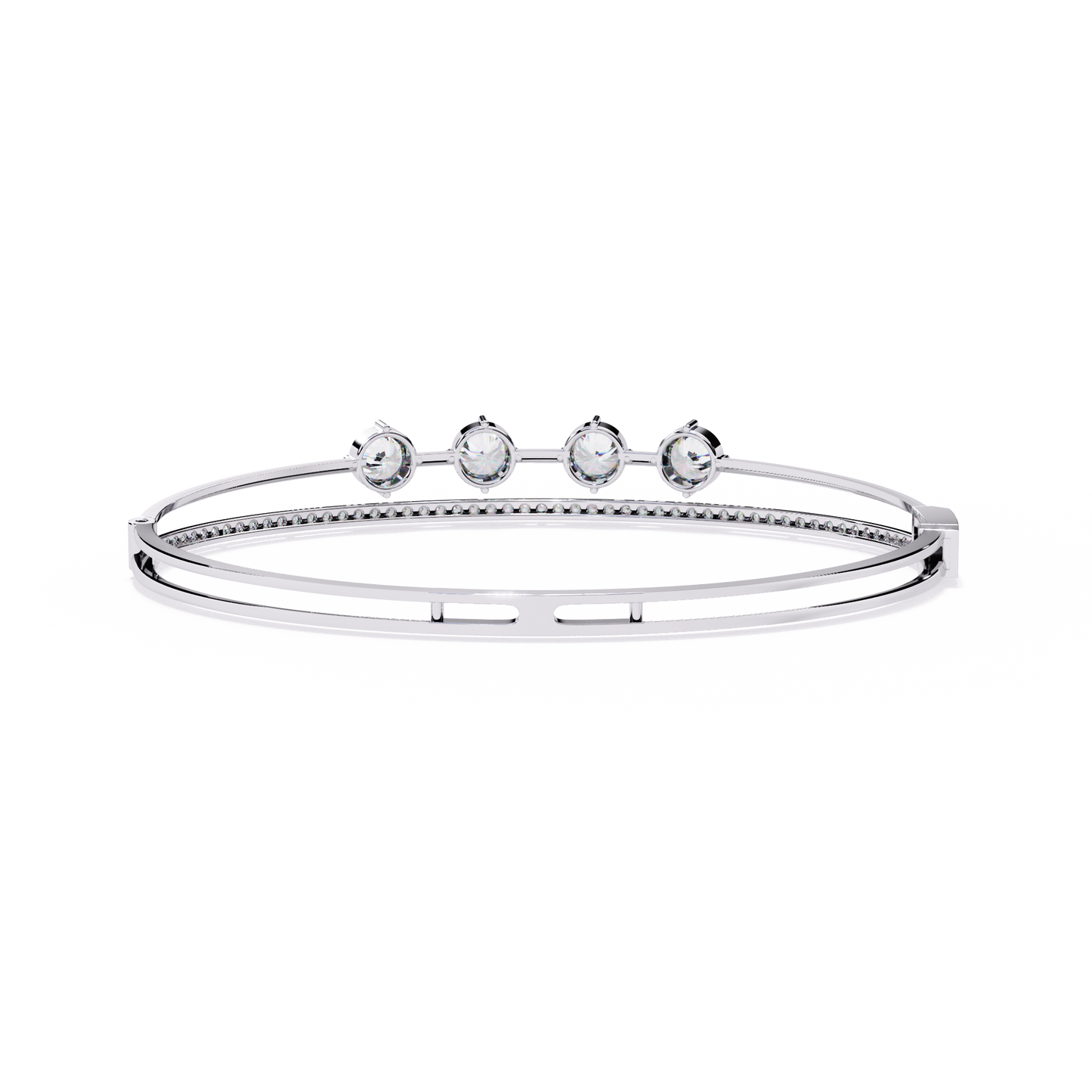 orbit five-stone lab grown diamond bracelet