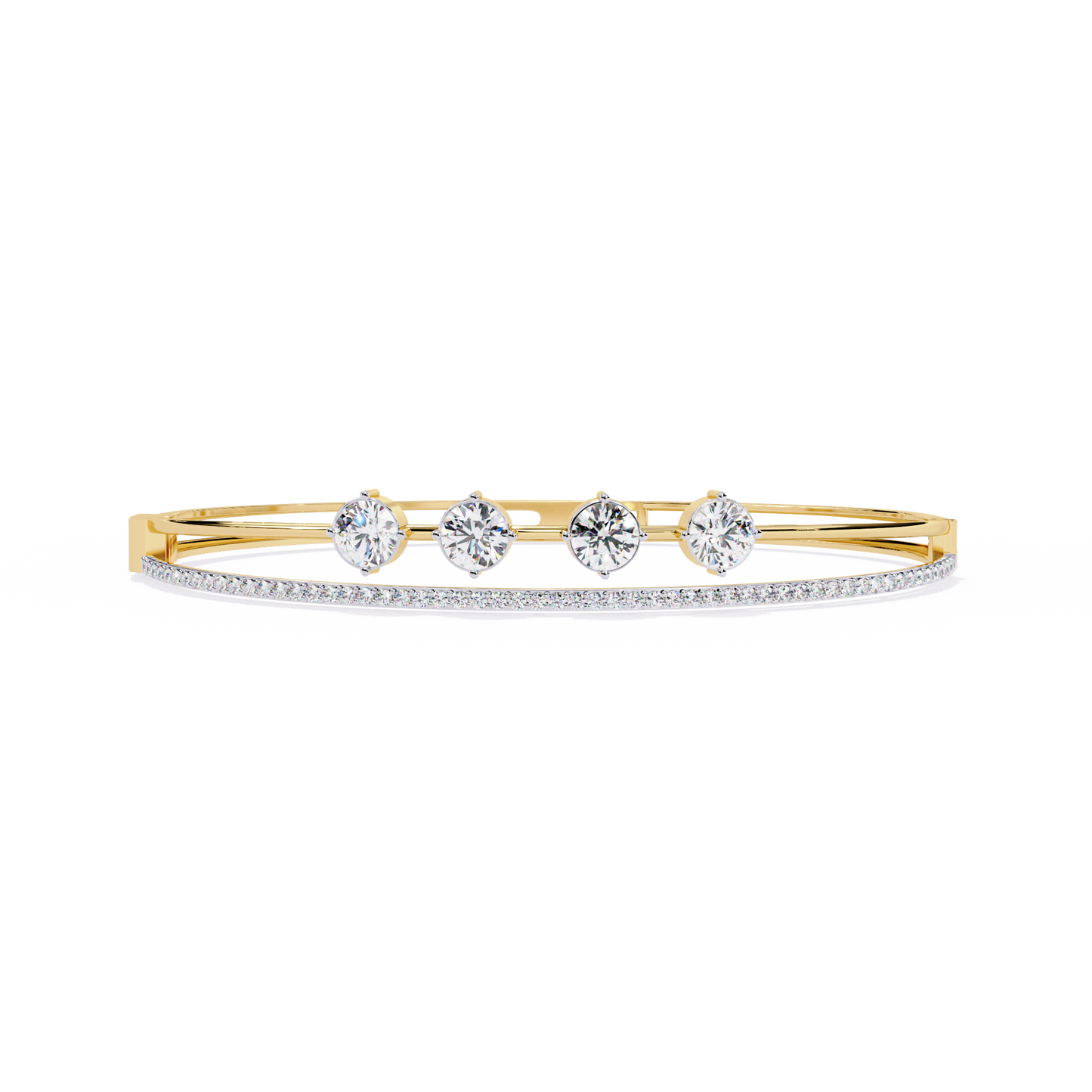 orbit five-stone lab grown diamond bracelet