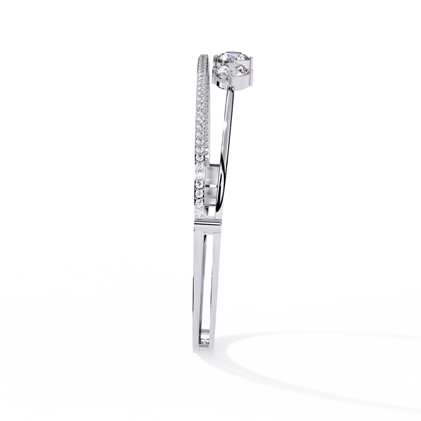 orbit five-stone lab grown diamond bracelet