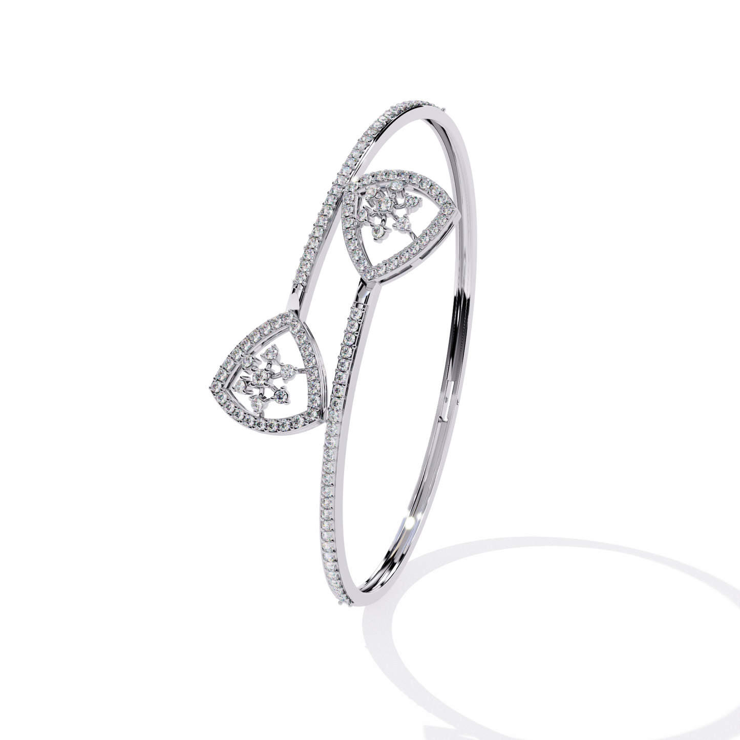 trillium solitaire lab grown diamond bracelet
