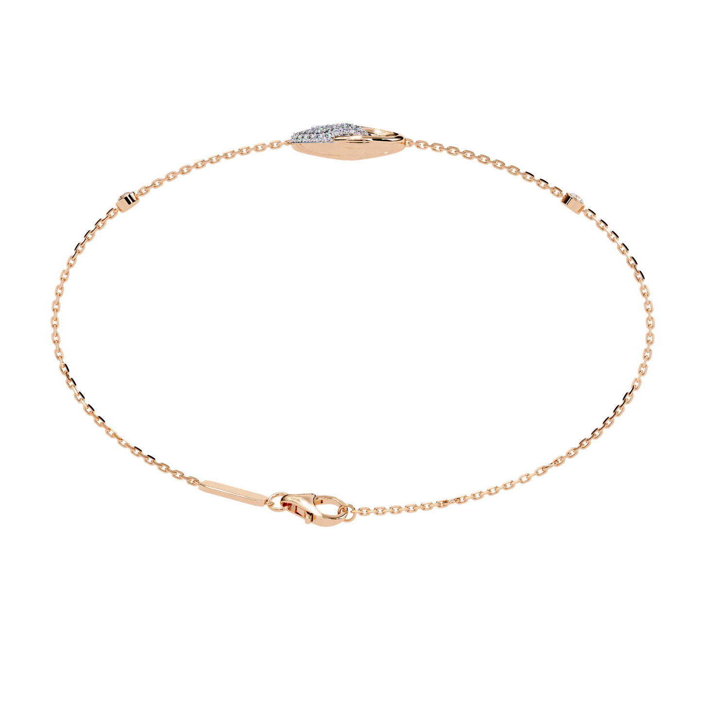 serpentine spark lab grown diamond bracelet