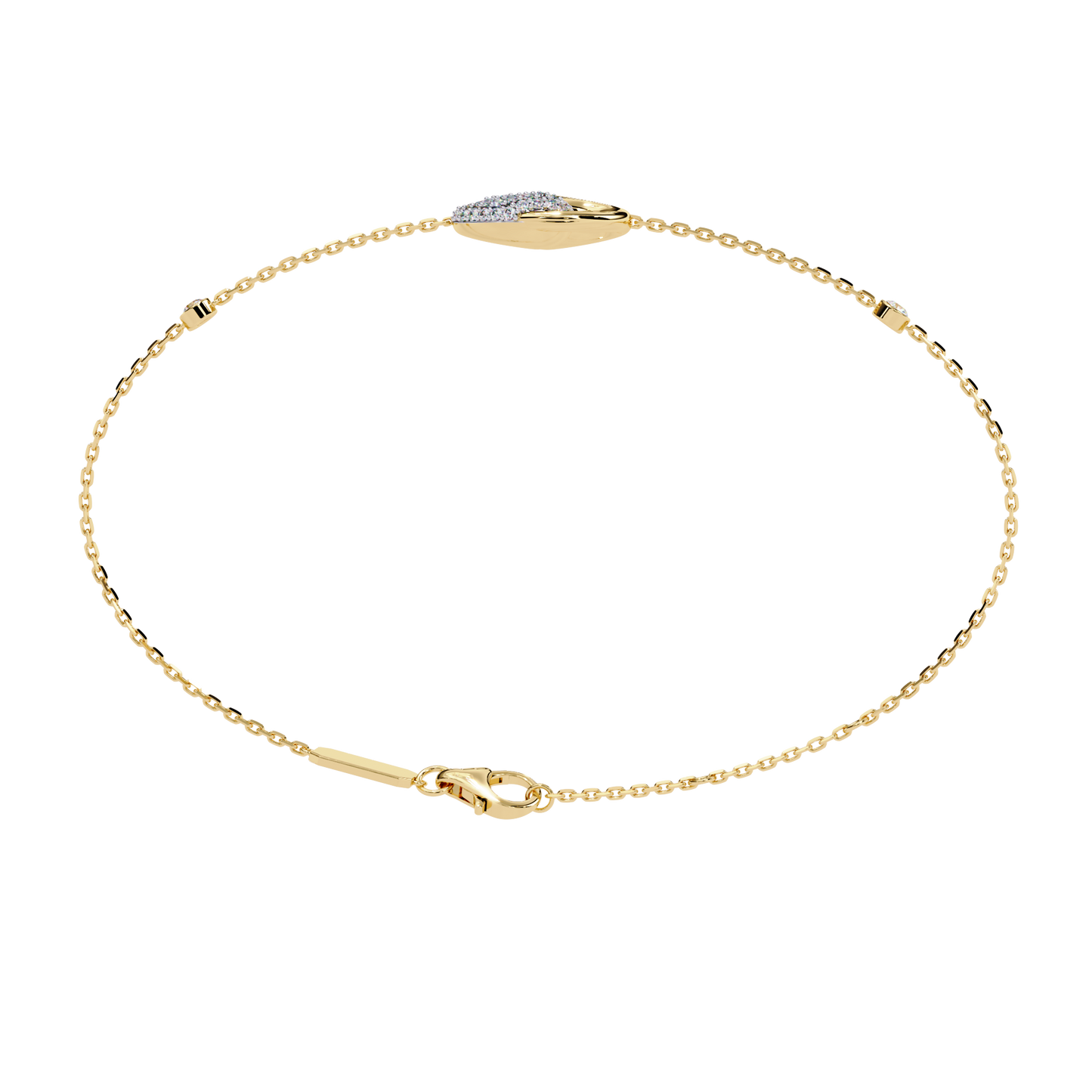 serpentine spark lab grown diamond bracelet