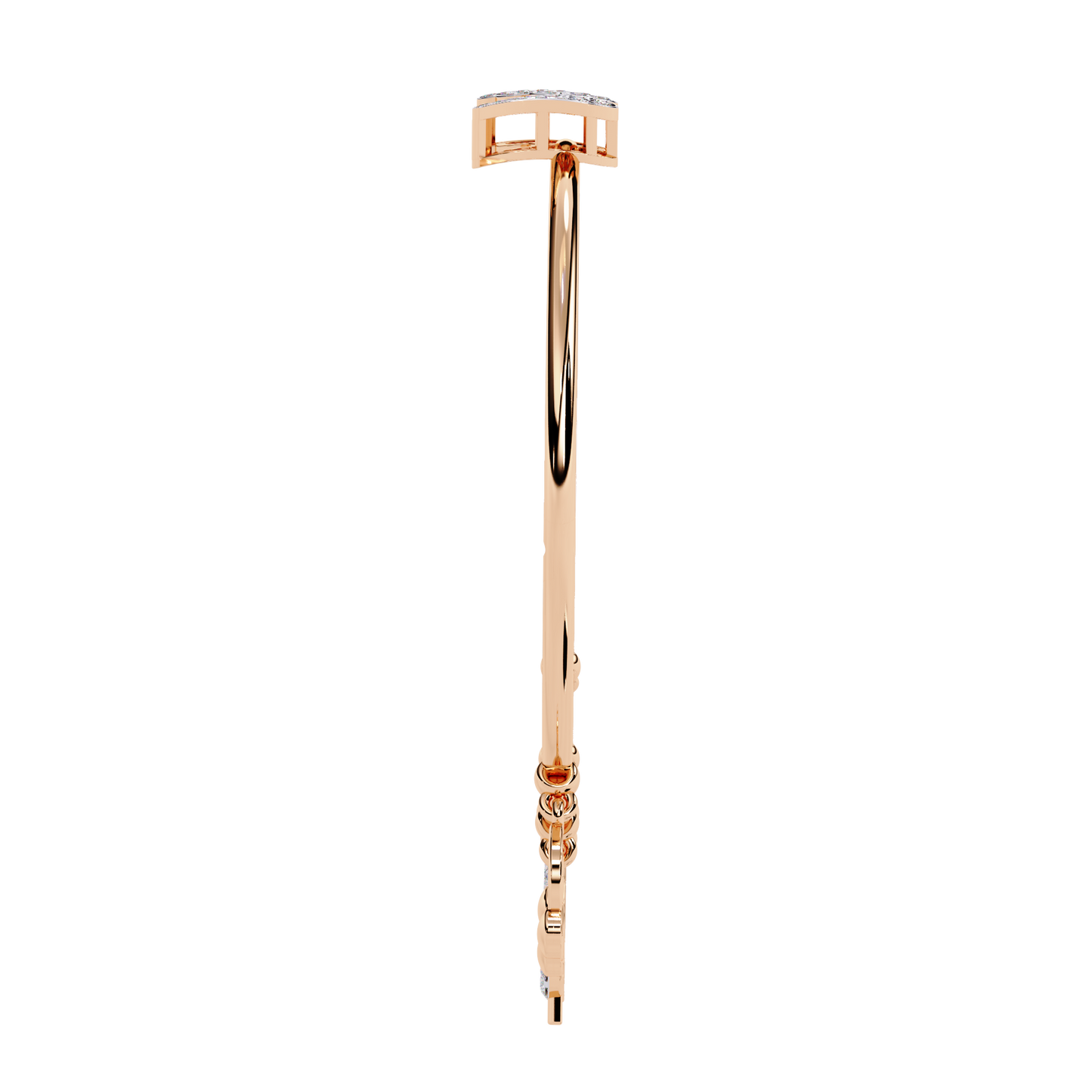 charm mélange lab grown diamond bangle