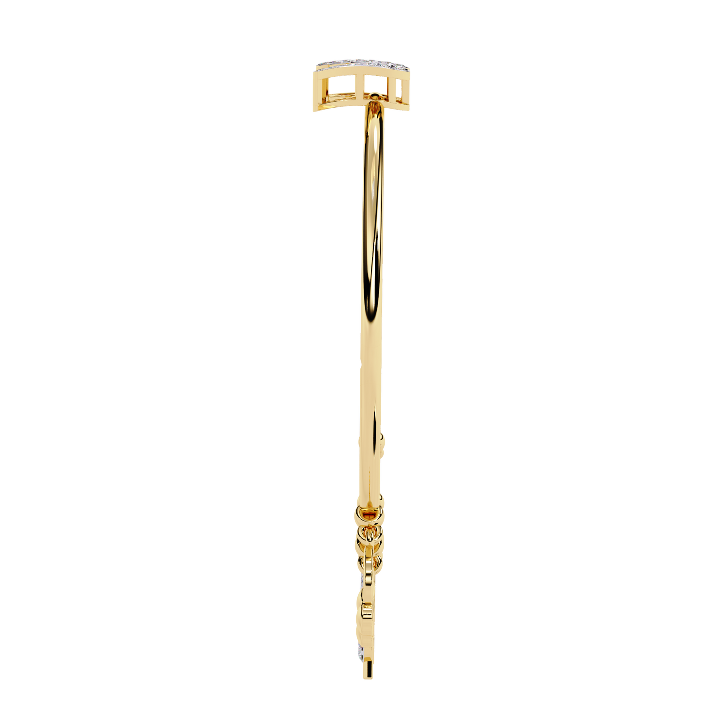 charm mélange lab grown diamond bangle