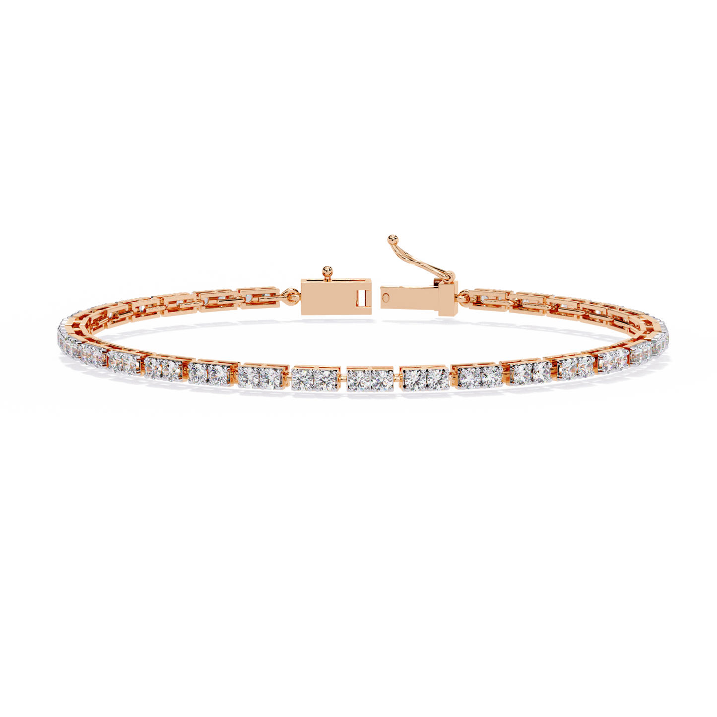 classic princess lab grown diamond tennis bracelet