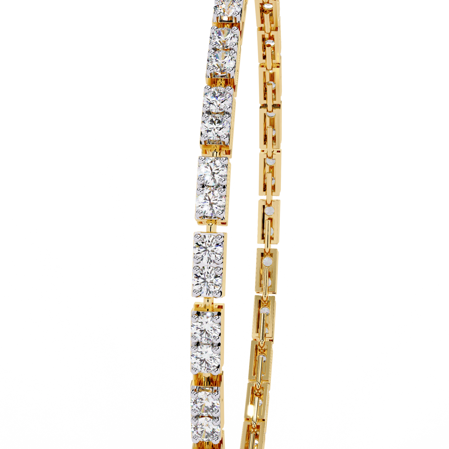 classic princess lab grown diamond tennis bracelet