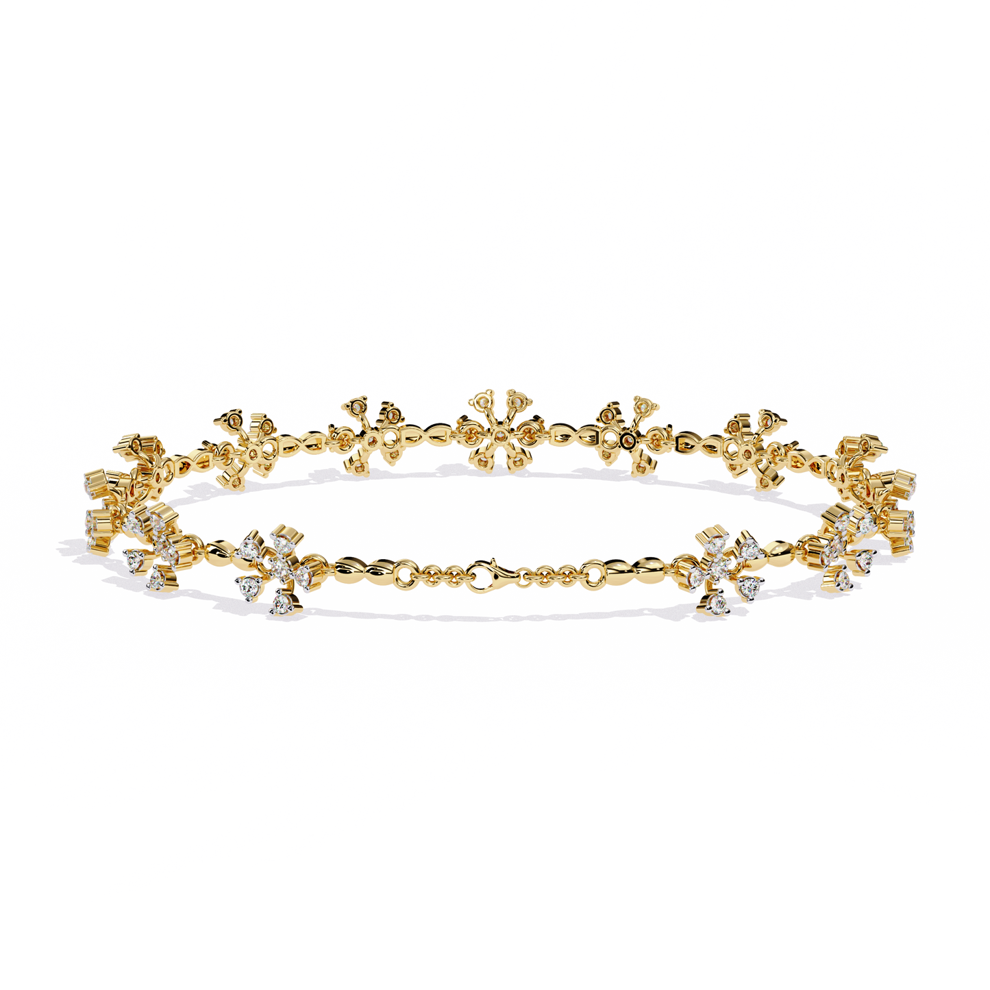 flora radiance lab grown diamond bracelet