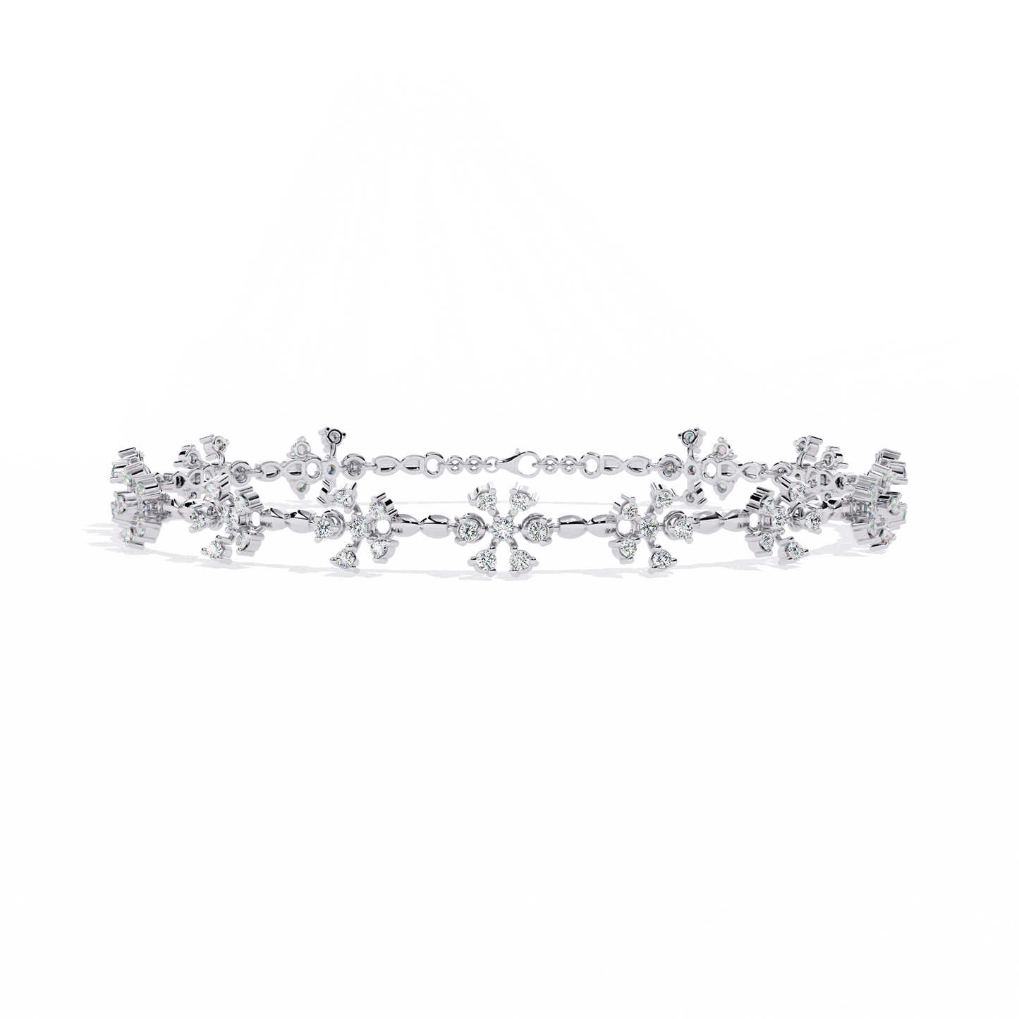flora radiance lab grown diamond bracelet