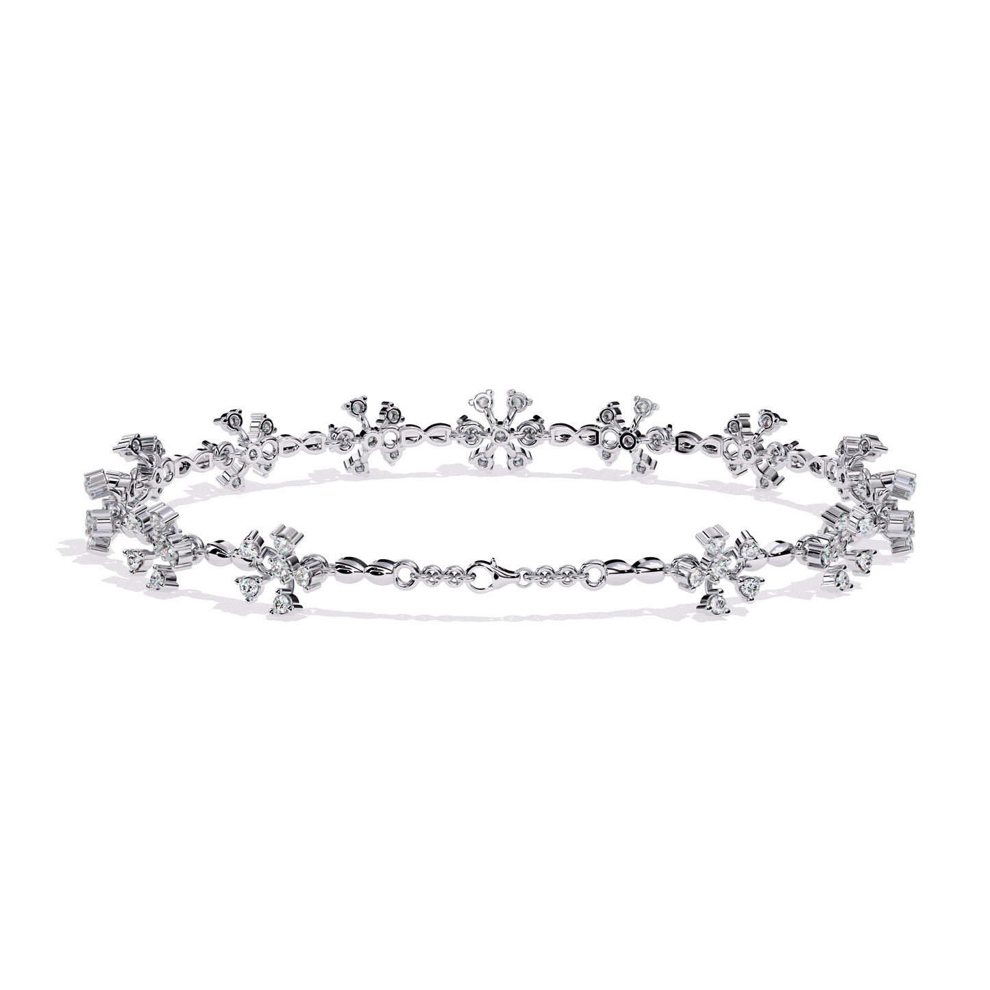 flora radiance lab grown diamond bracelet