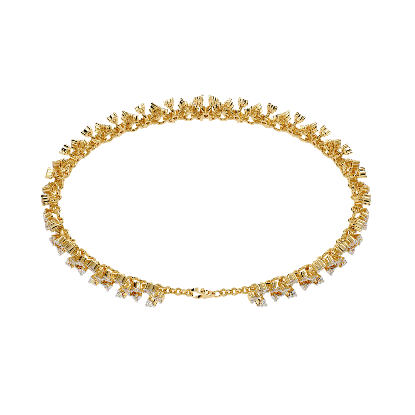 jardin royale lab grown diamond bracelet