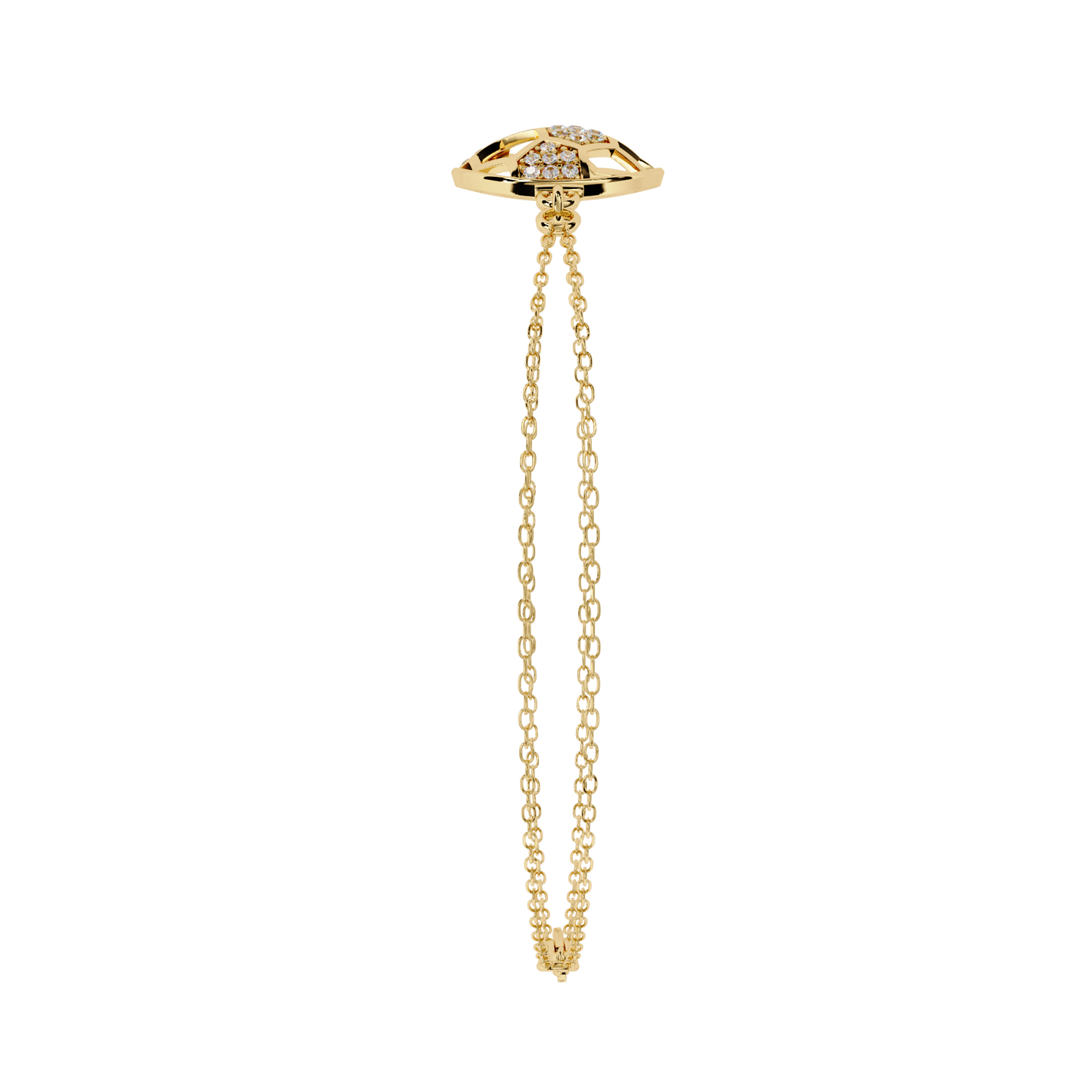 soccer chic lab grown diamond chain bracelet