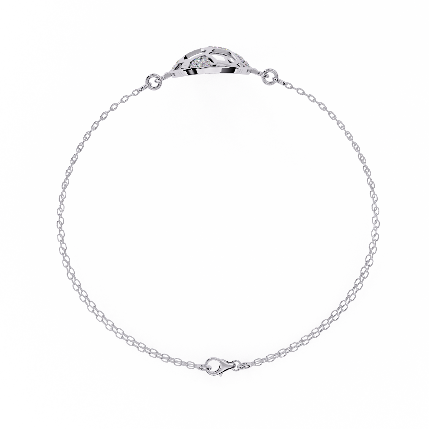 soccer chic lab grown diamond chain bracelet