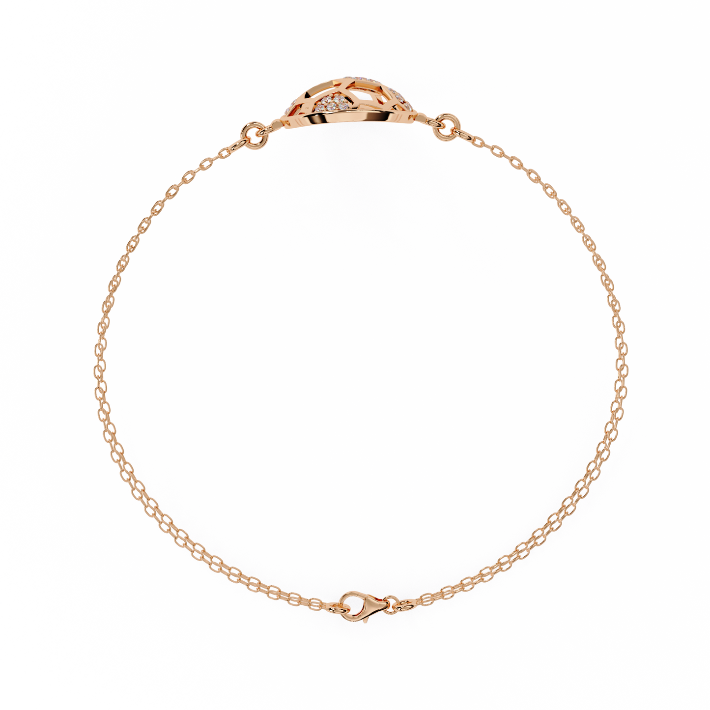 soccer chic lab grown diamond chain bracelet